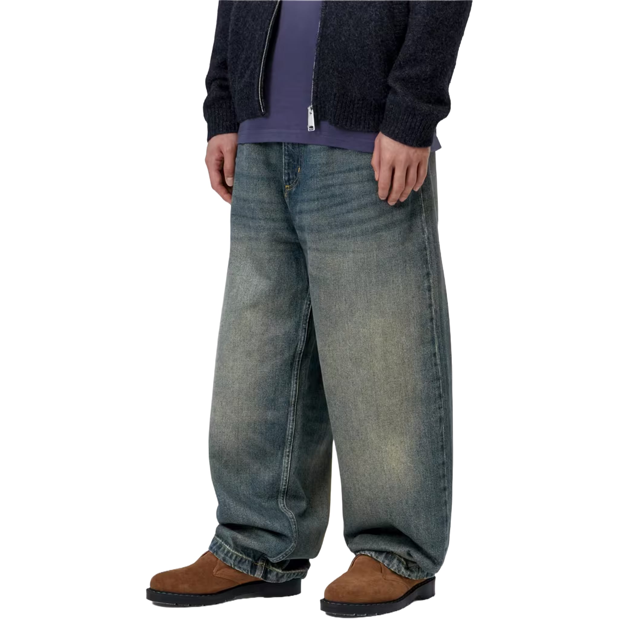 Carhartt WIP Brandon Pant Blue Worn Used Wash Pants