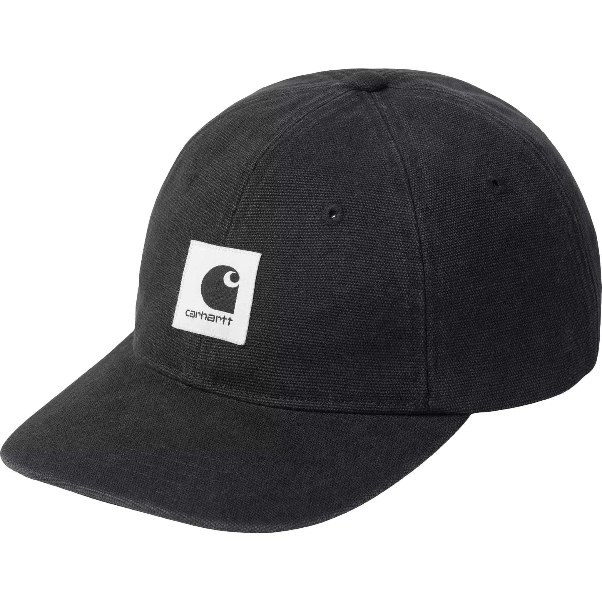 Carhartt WIP Canvas Cap Black Stone Washed Hats
