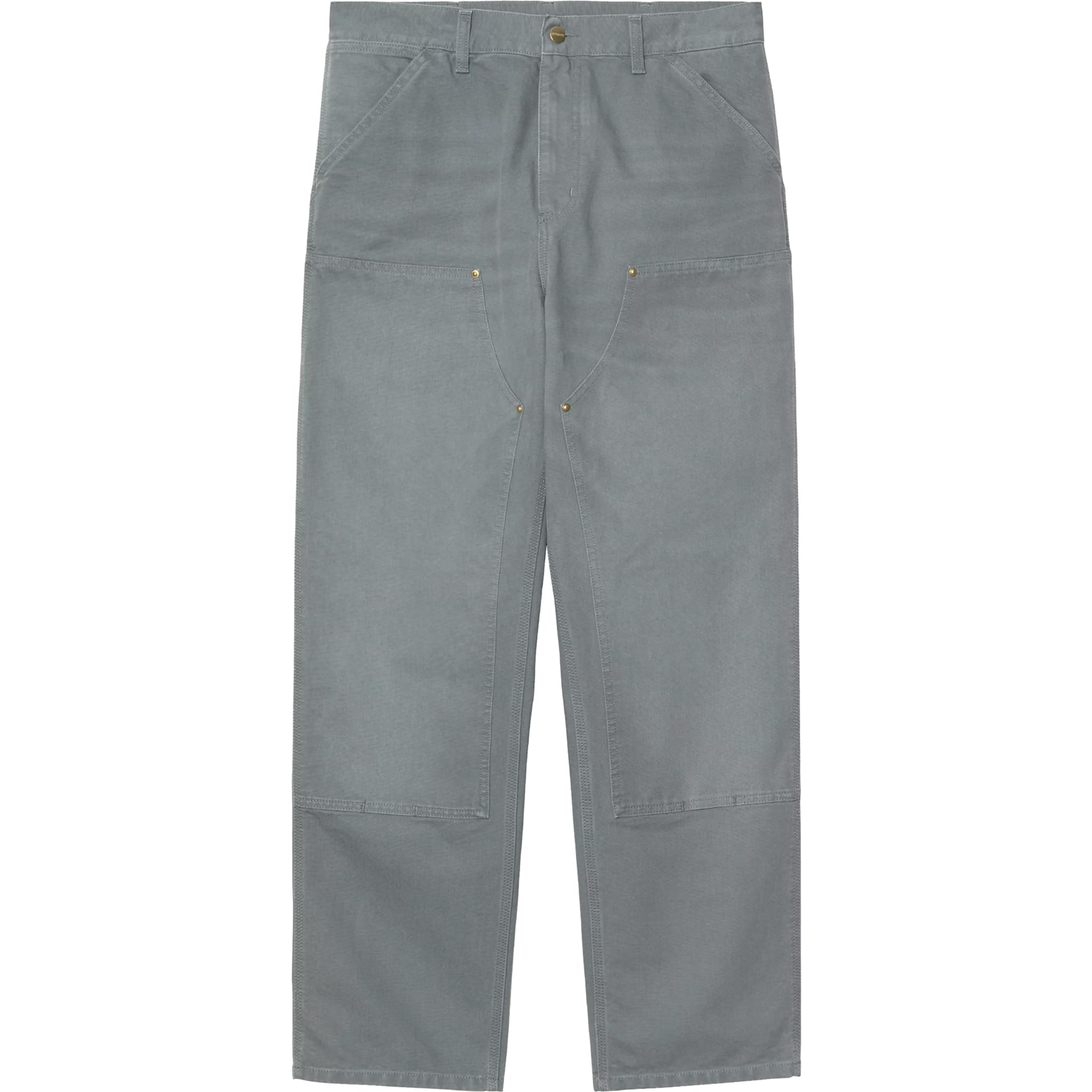 Carhartt WIP Double Knee Pant Cozy Blue Stone Canvas Pants