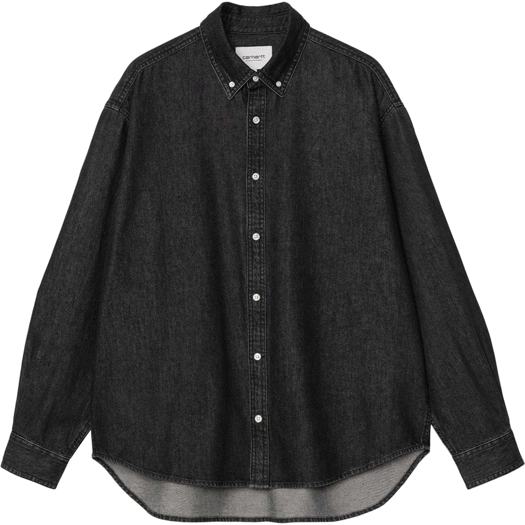 Carhartt WIP Lucas Shirt Black Stone Washed Button Up