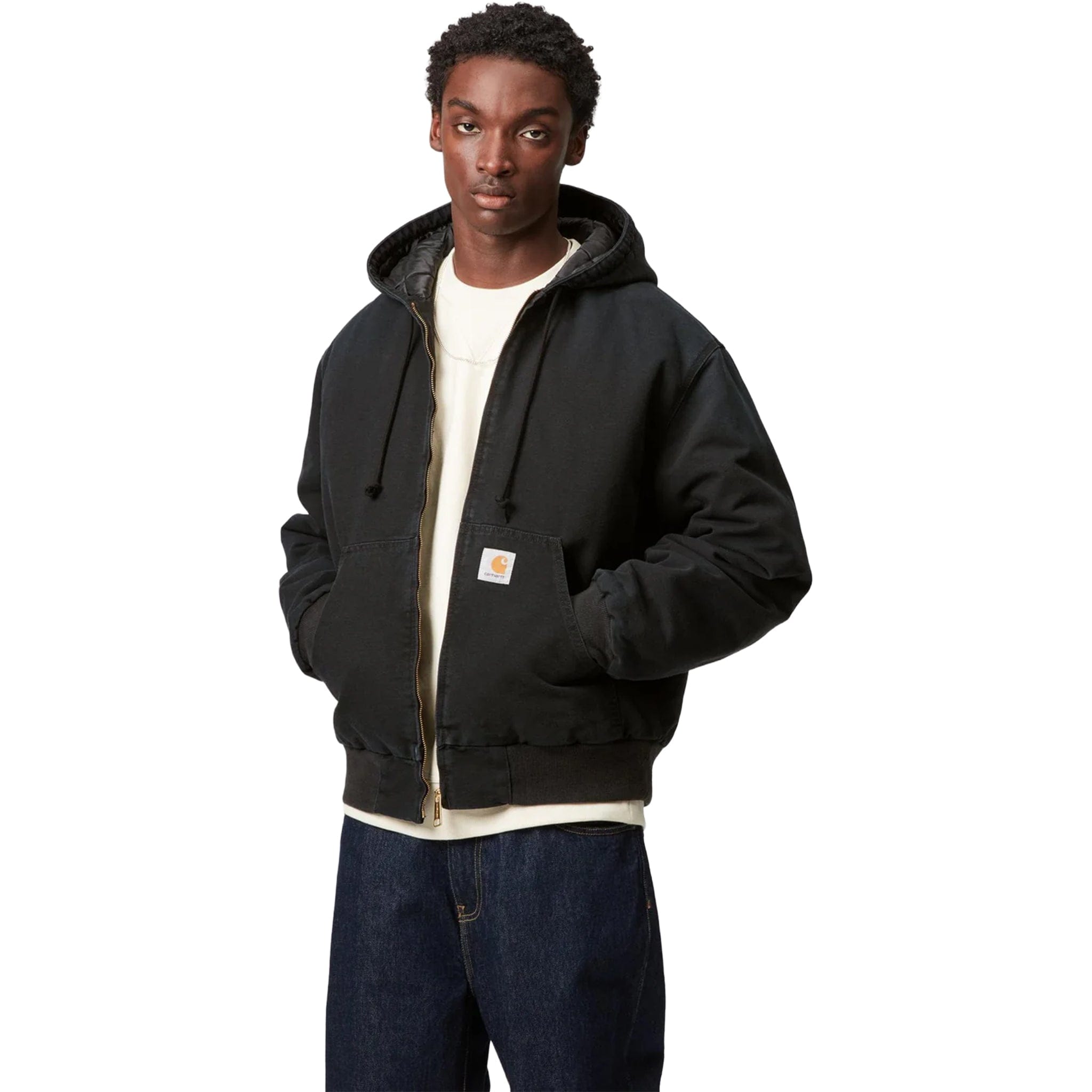 Carhartt WIP OG Active Jacket Black Stone Washed Casual Jackets