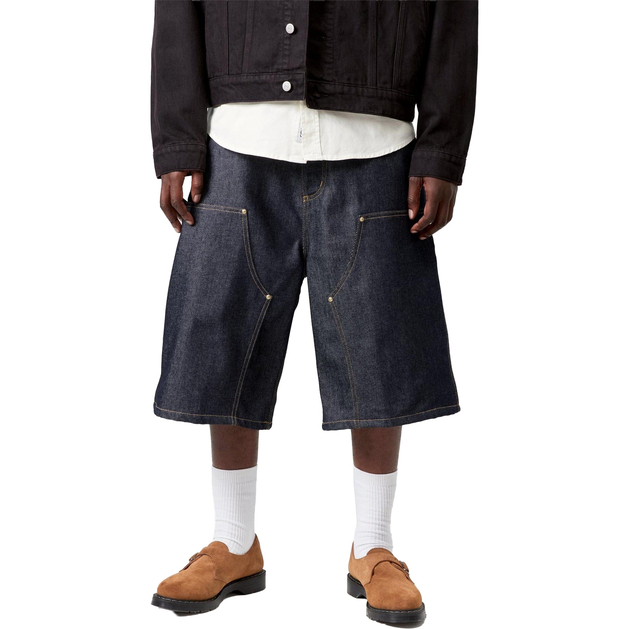 Carhartt WIP OG Aden Double Knee Short Blue Rigid Shorts