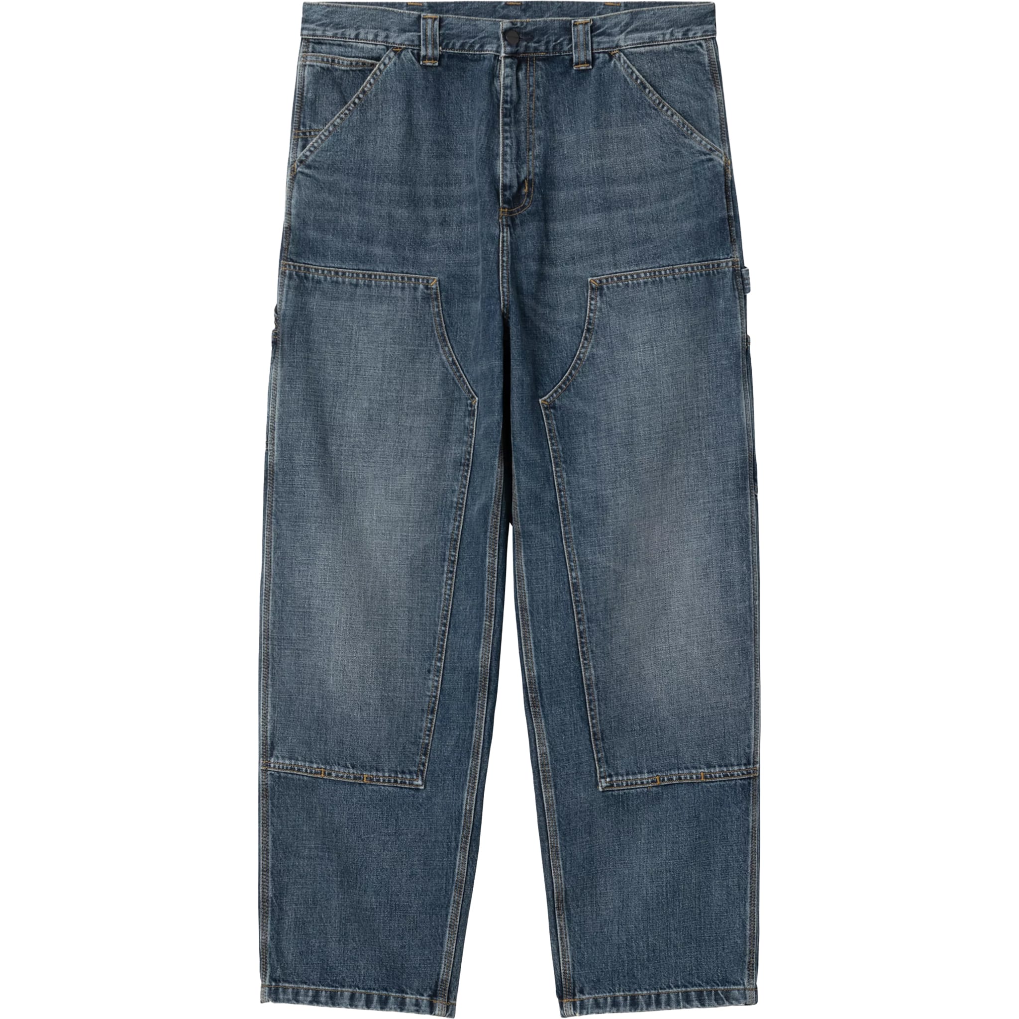 Carhartt WIP OG Double Knee Pant Blue Dark Used Wash Pants