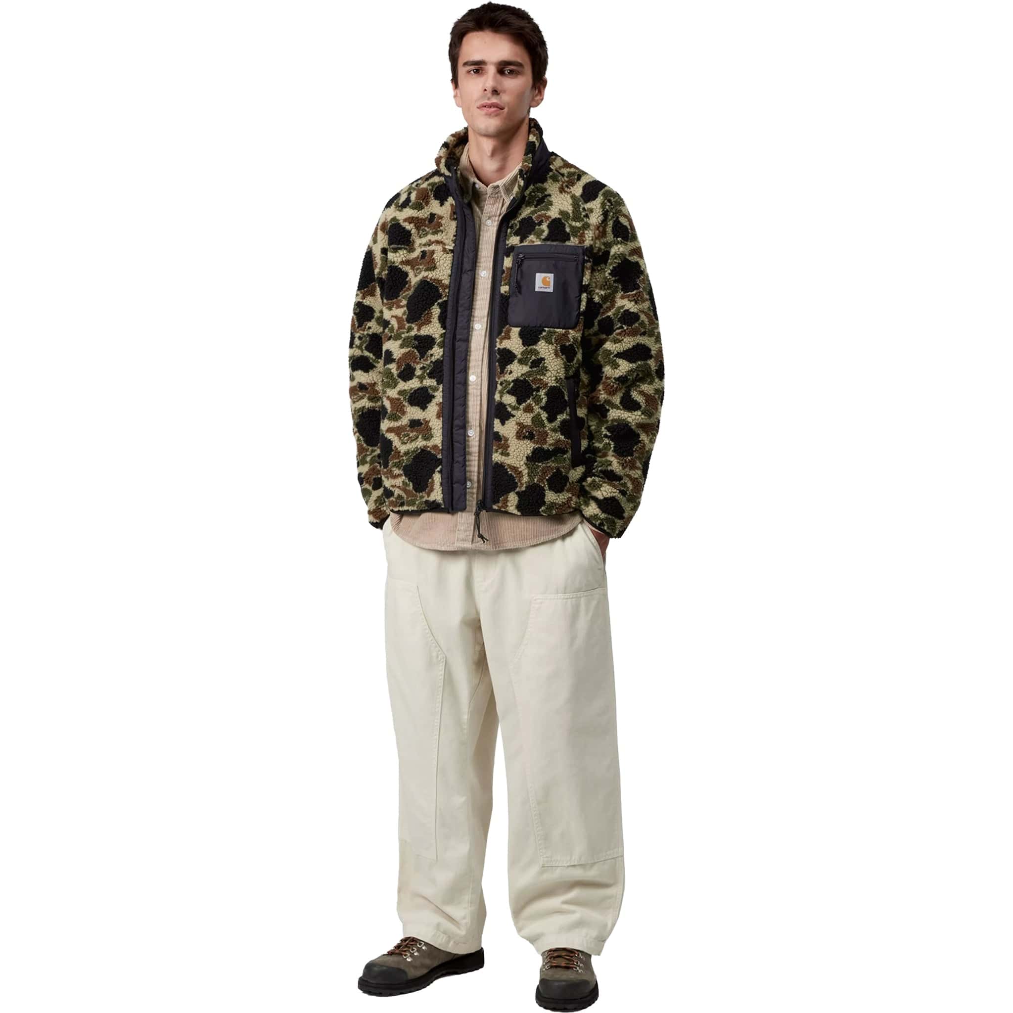 Carhartt WIP Prentis Liner Camo Duck Jacquard Green Black *CHECK PRICE* Mens Thermal