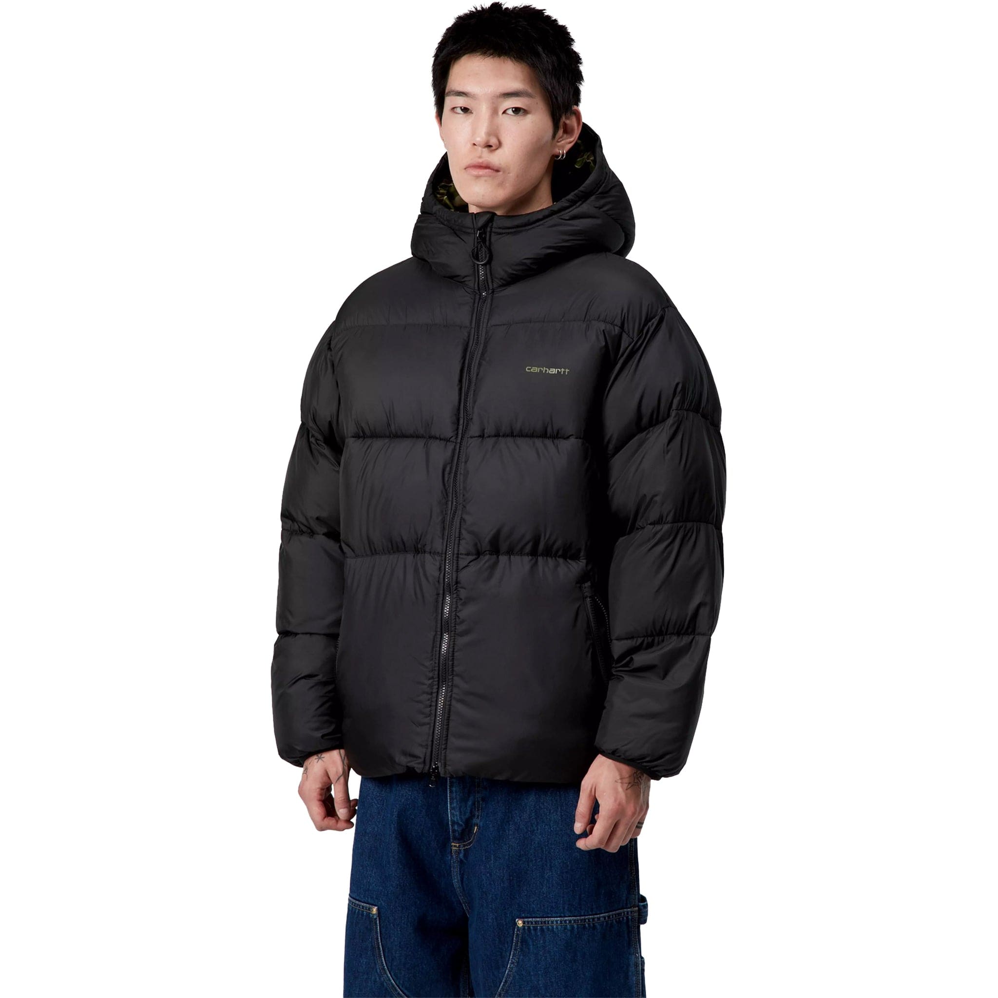 Carhartt WIP Toronto Jacket Black Camo Duck Green Casual Jackets