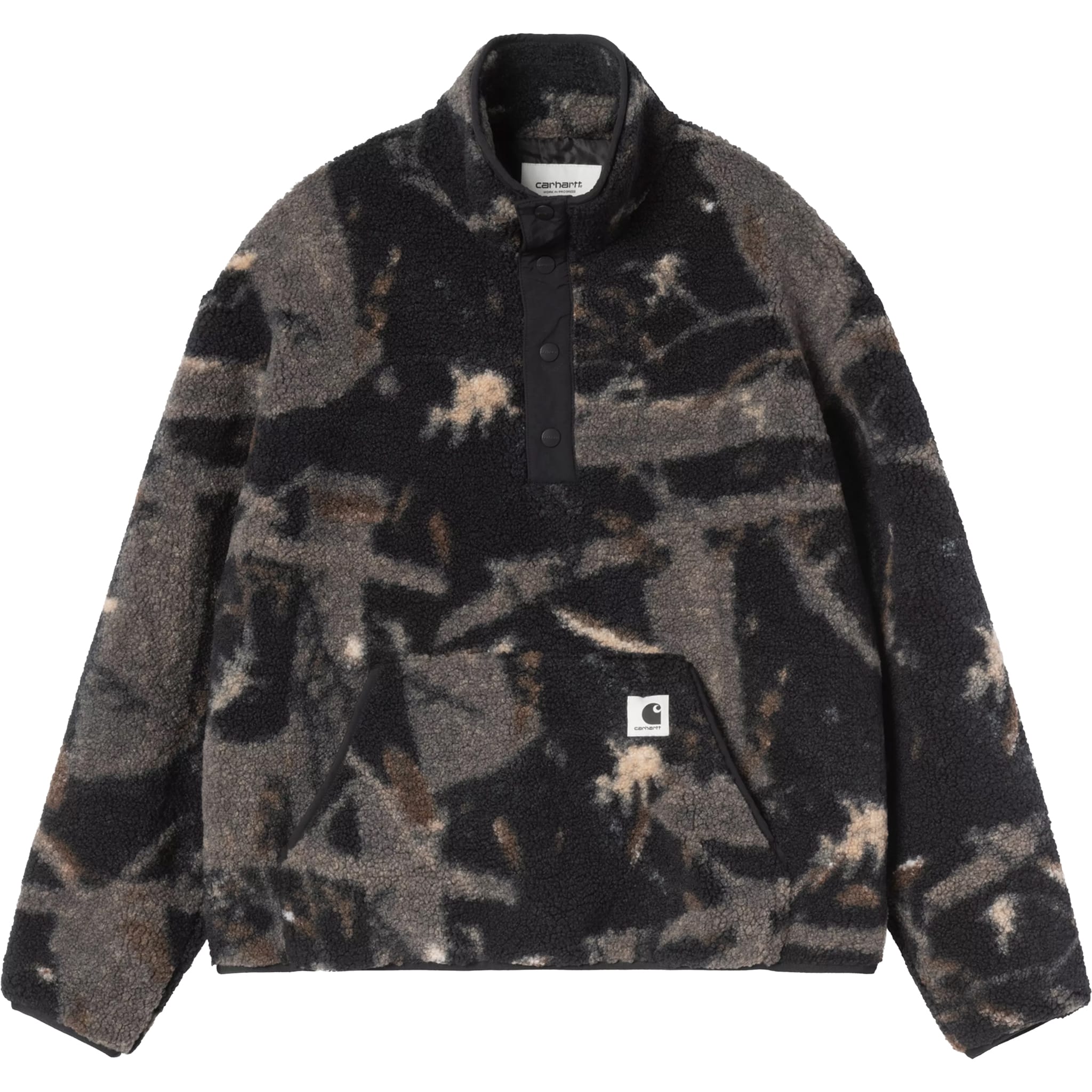 Carhartt WIP Women's Elliot High Neck Liner Camo Feather Tree Black Womens Thermal
