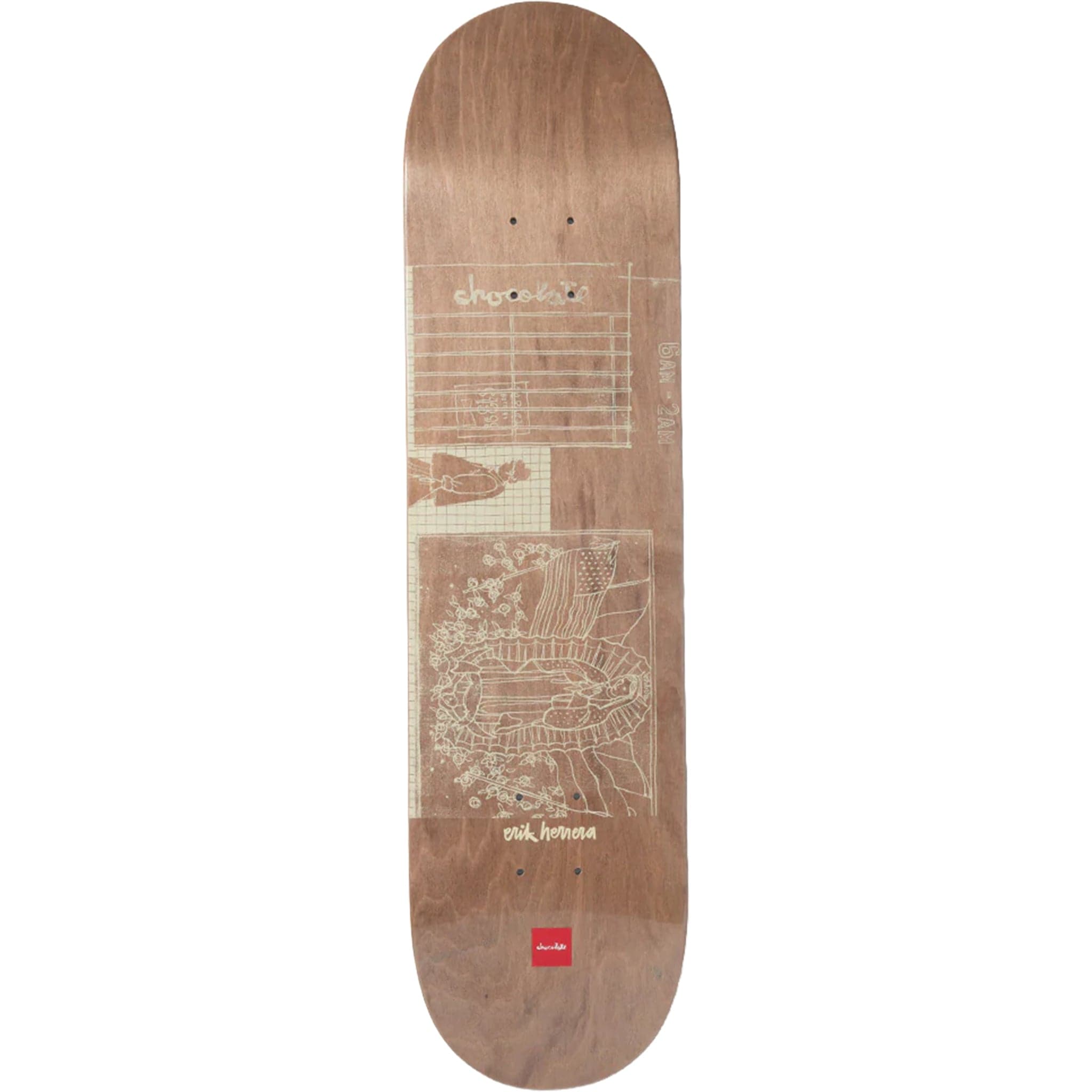 Chocolate Herrera Unearthed Hecox Skateboard Deck 8.5" Skateboard