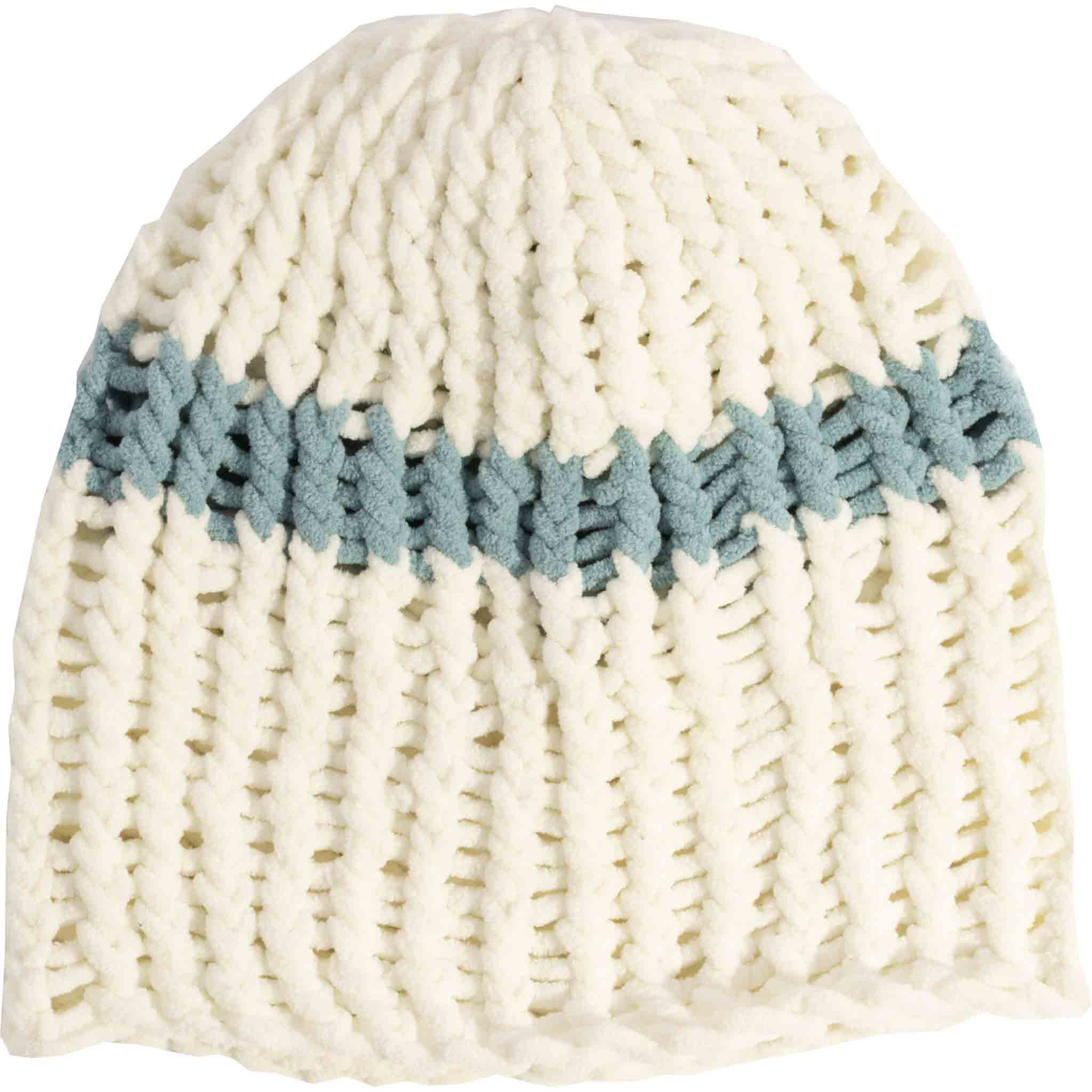 Coal Lampshade Beanie Skully Off White Shale Blue Beanie