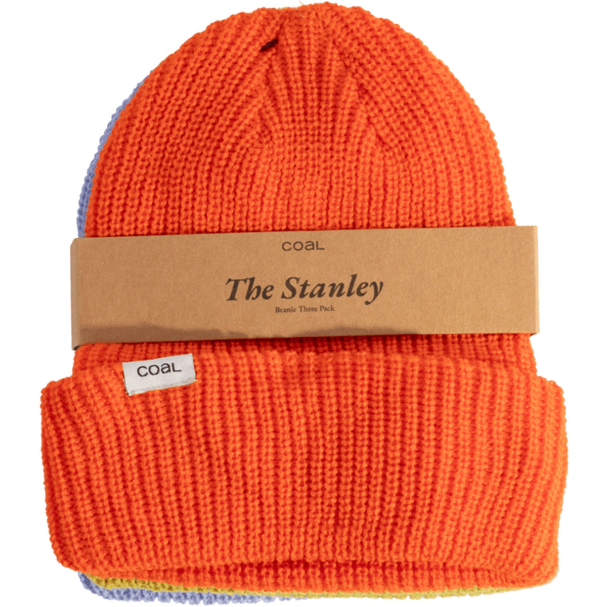 Coal Stanley 3 Pack Beanie Poppy Lichen Peri Beanie