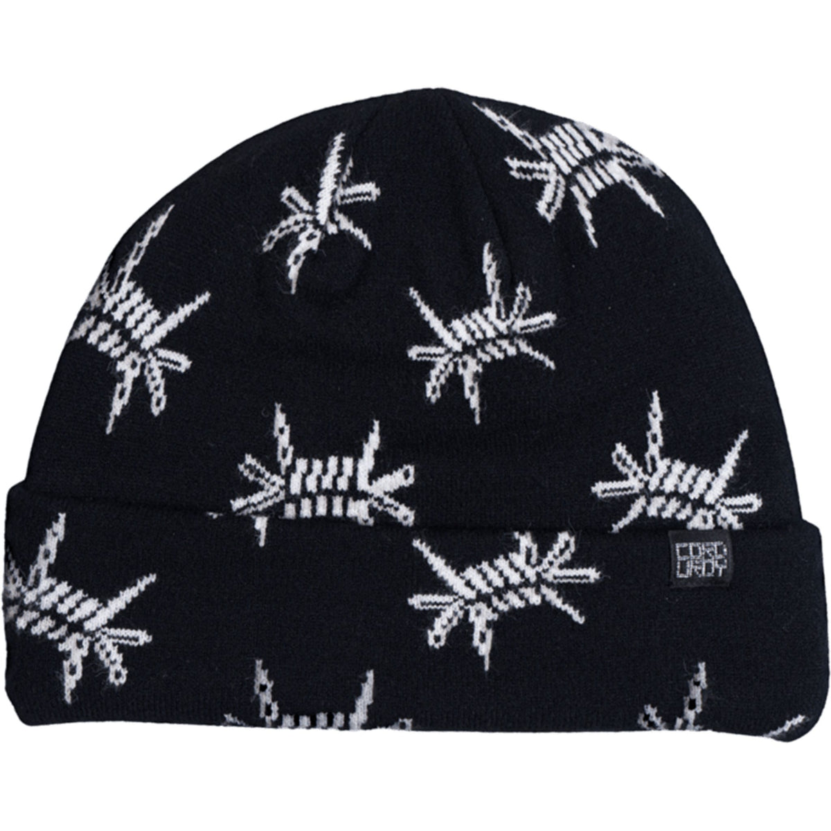 Corduroy Barb Beanie Black Beanie