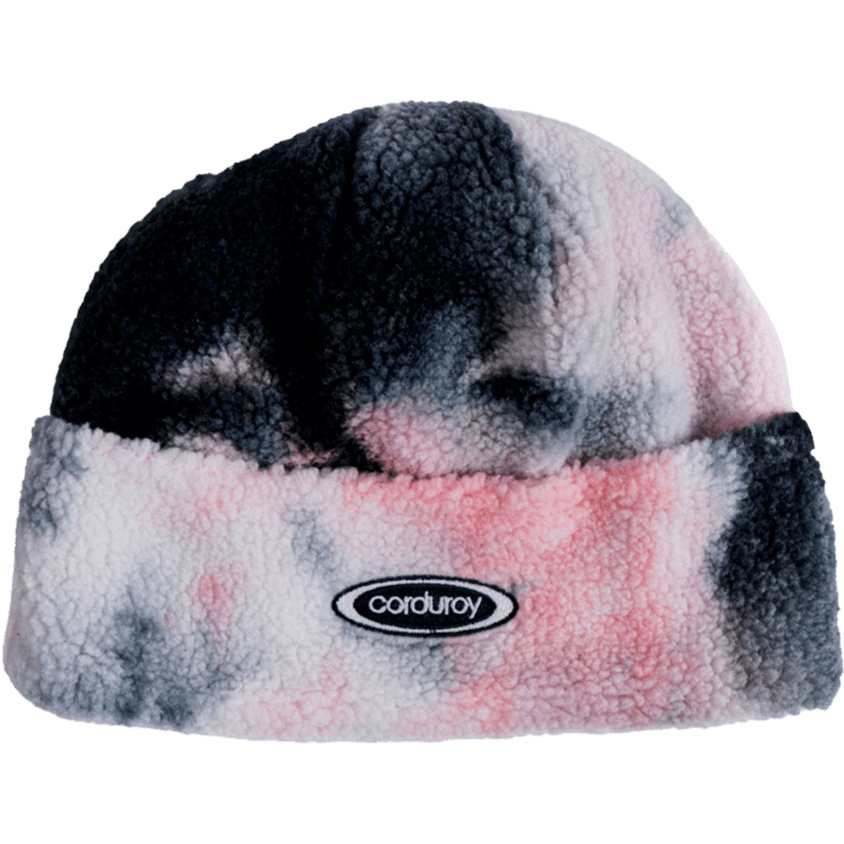 Corduroy Fleece Beanie Black Beanie