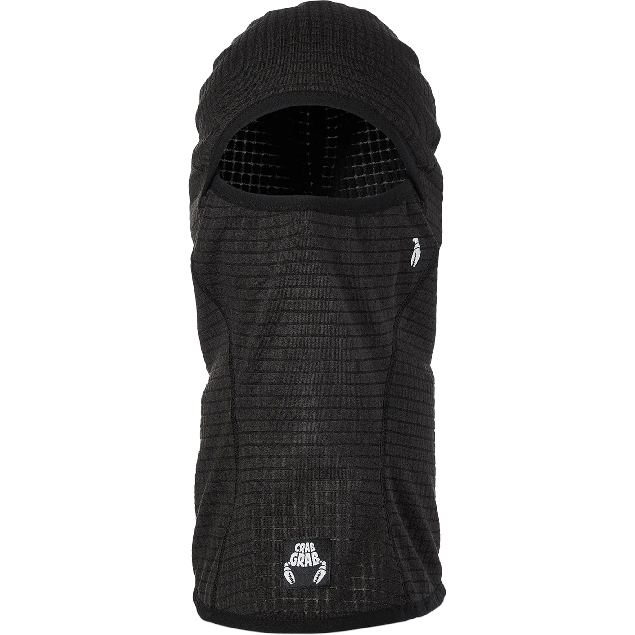 Crab Grab Clawva Waffle Fleece Black Facemask