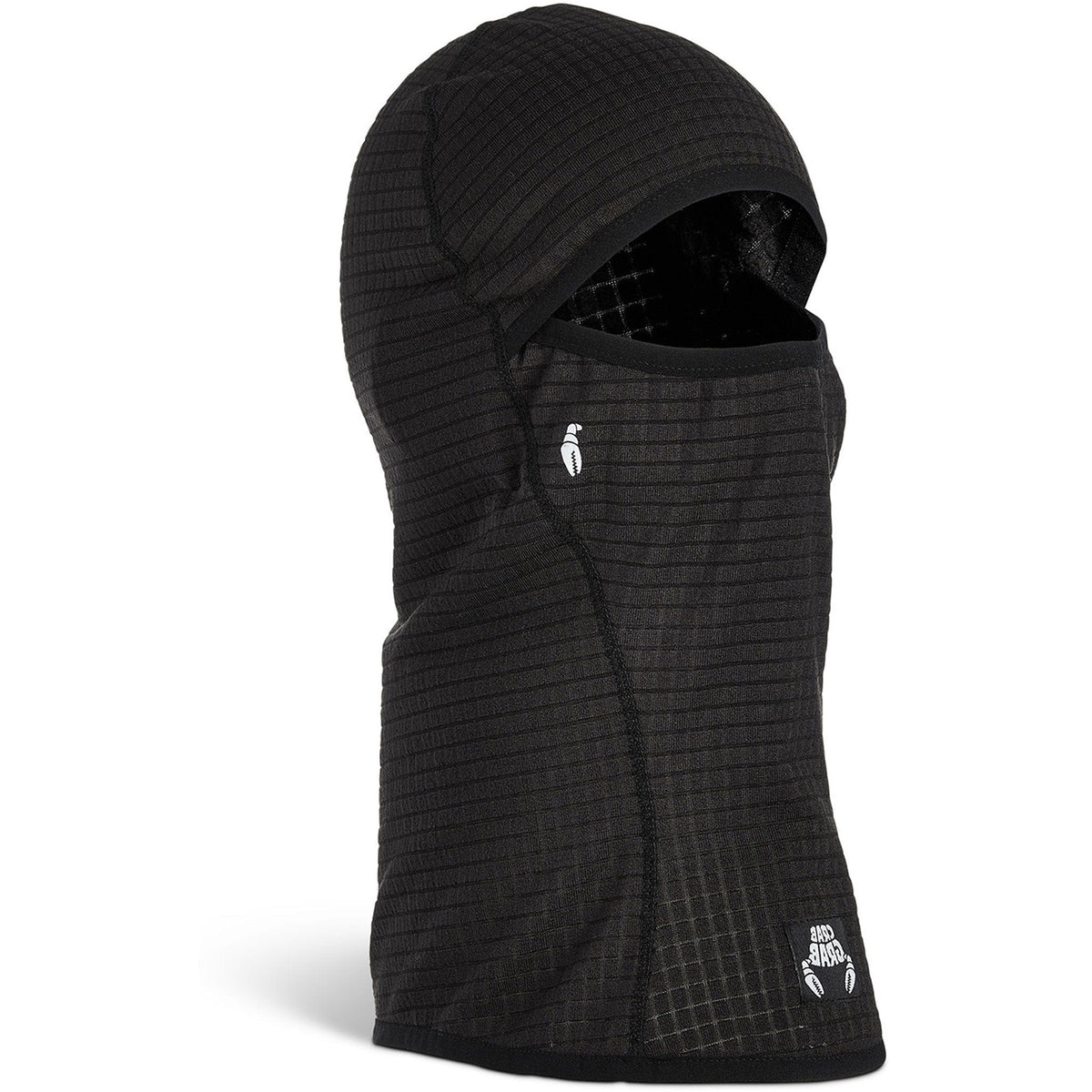 Crab Grab Clawva Waffle Fleece Black Facemask