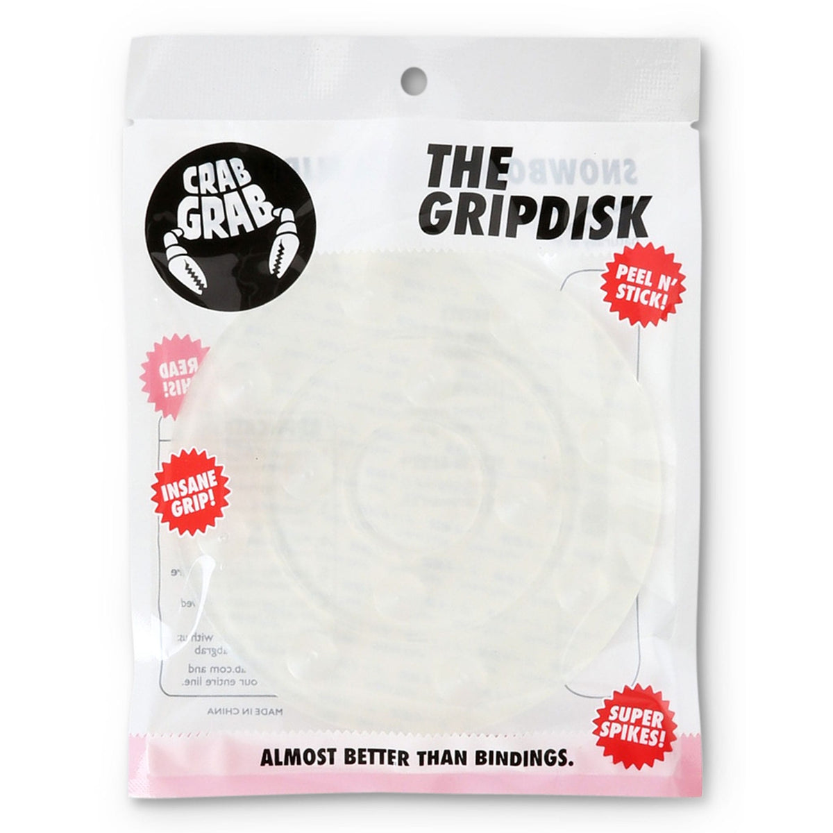 Crab Grab Grip Disk Clear Stomp Pads