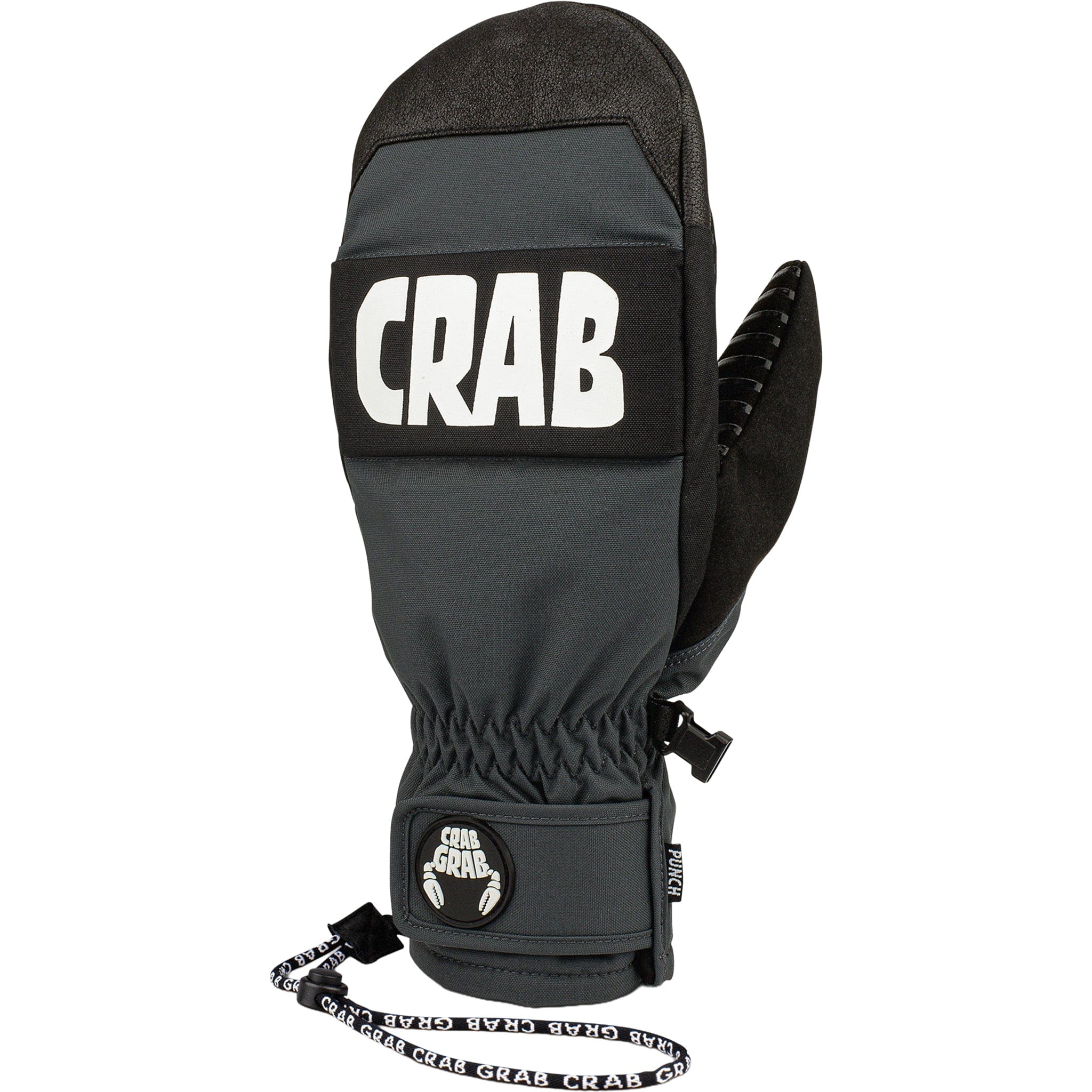 Crab Grab Punch Mitt Washed Black Gloves & Mitts