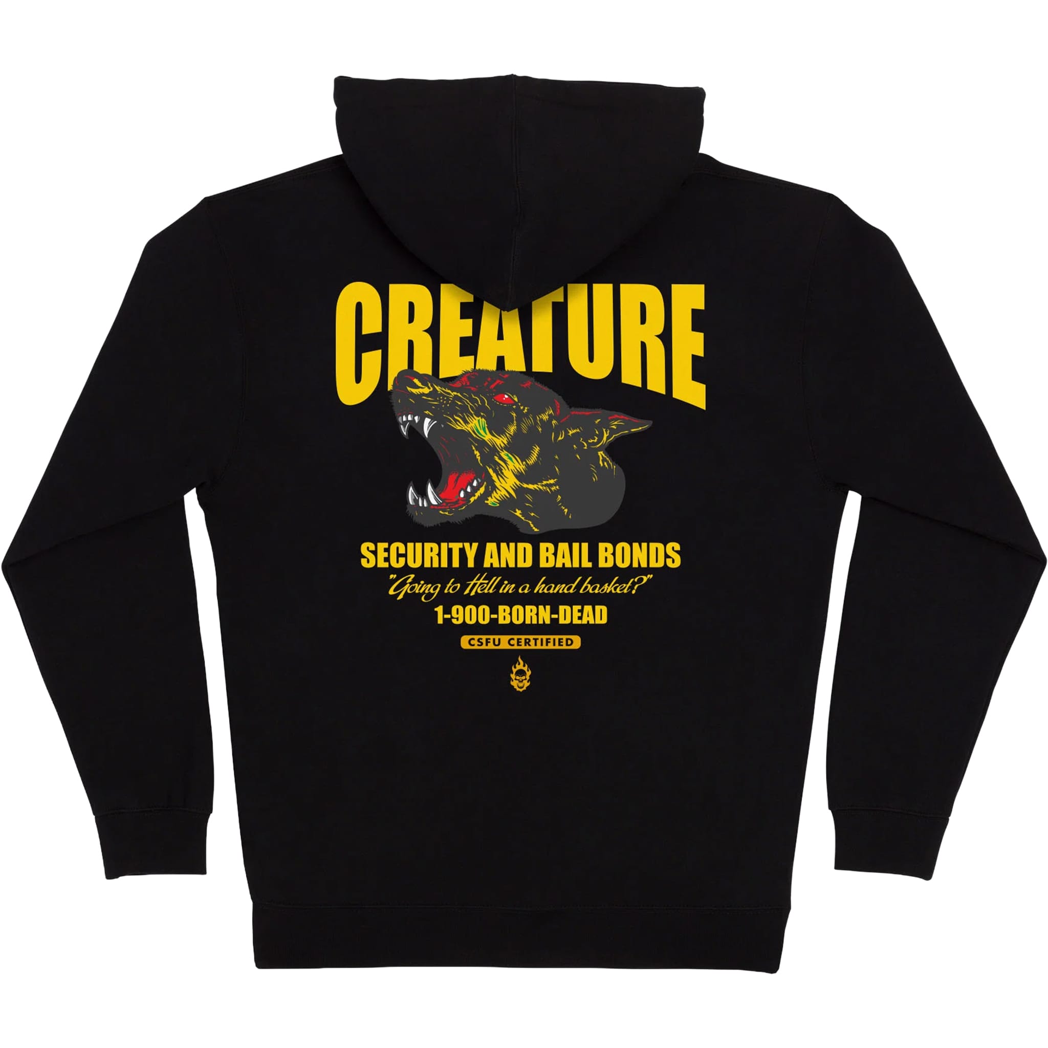 Creature Security Service Zip Hoodie Black Sweatshirts