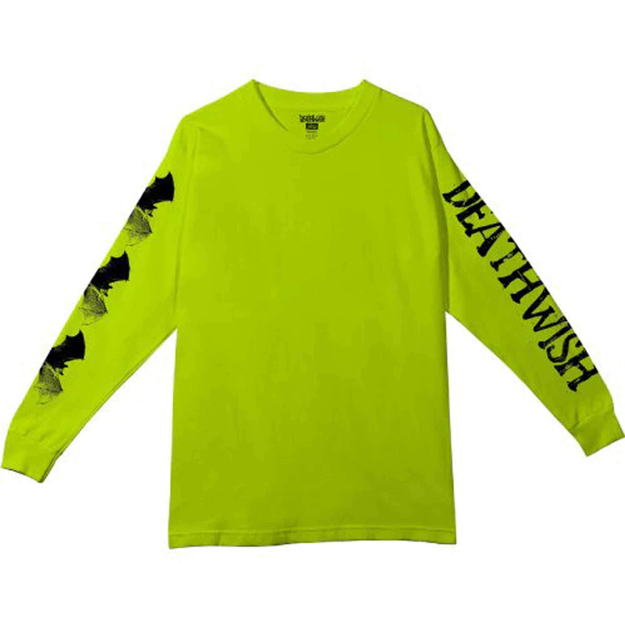 Deathwish Creeping Long Sleeve Neon T Shirt