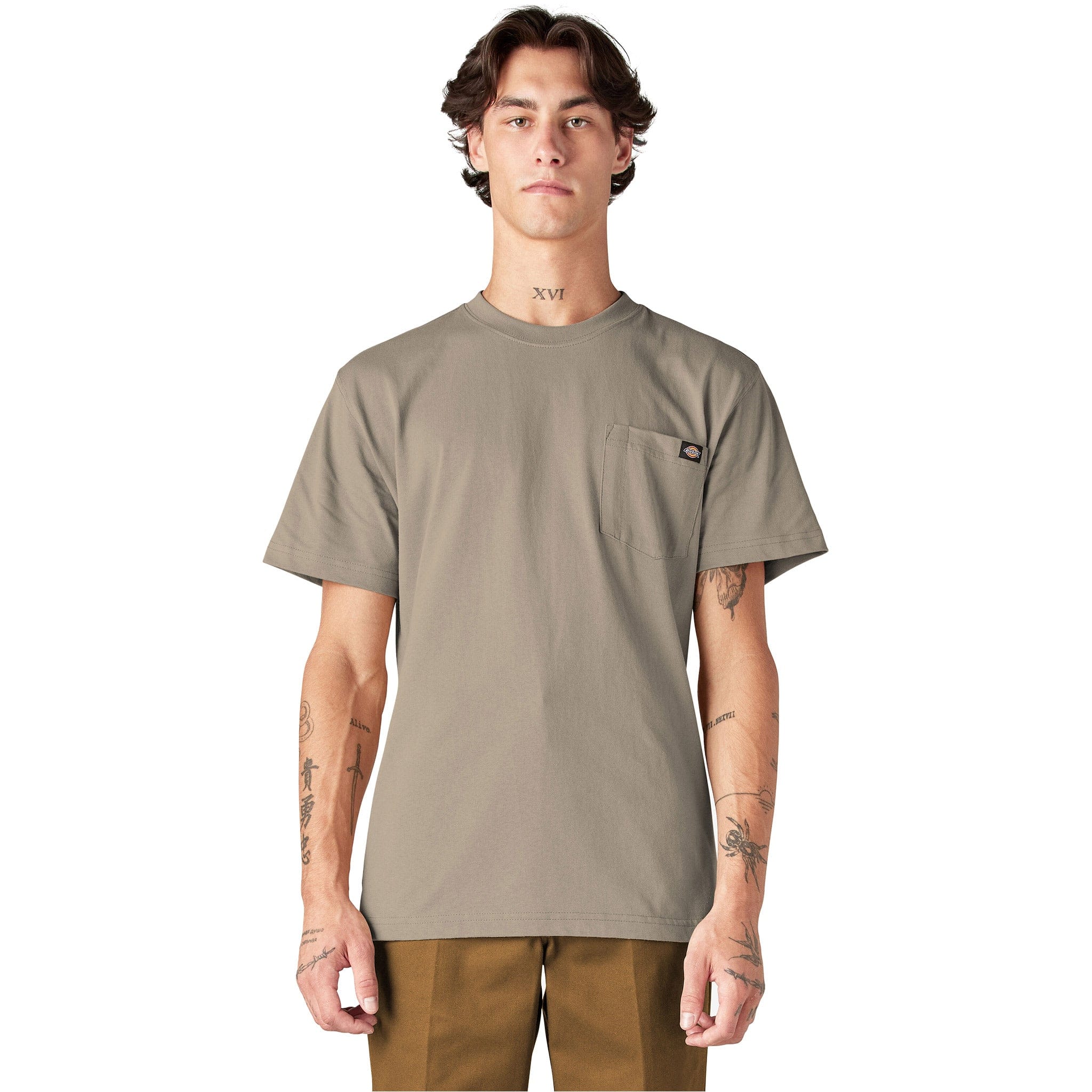 Dickies Heaveyweight Short Sleeve Pocket Desert Sand T Shirt