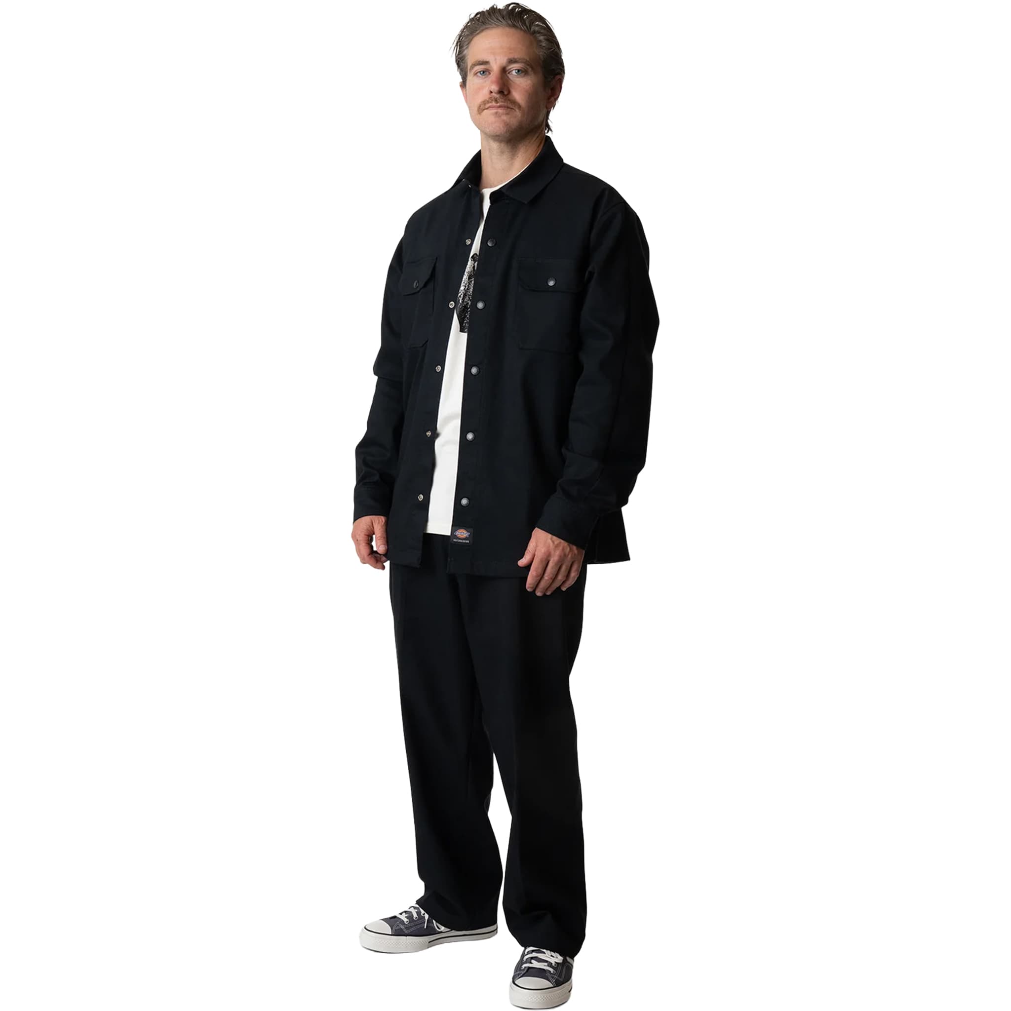 Dickies Mike Anderson Lined Shirt Jacket Black Casual Jackets