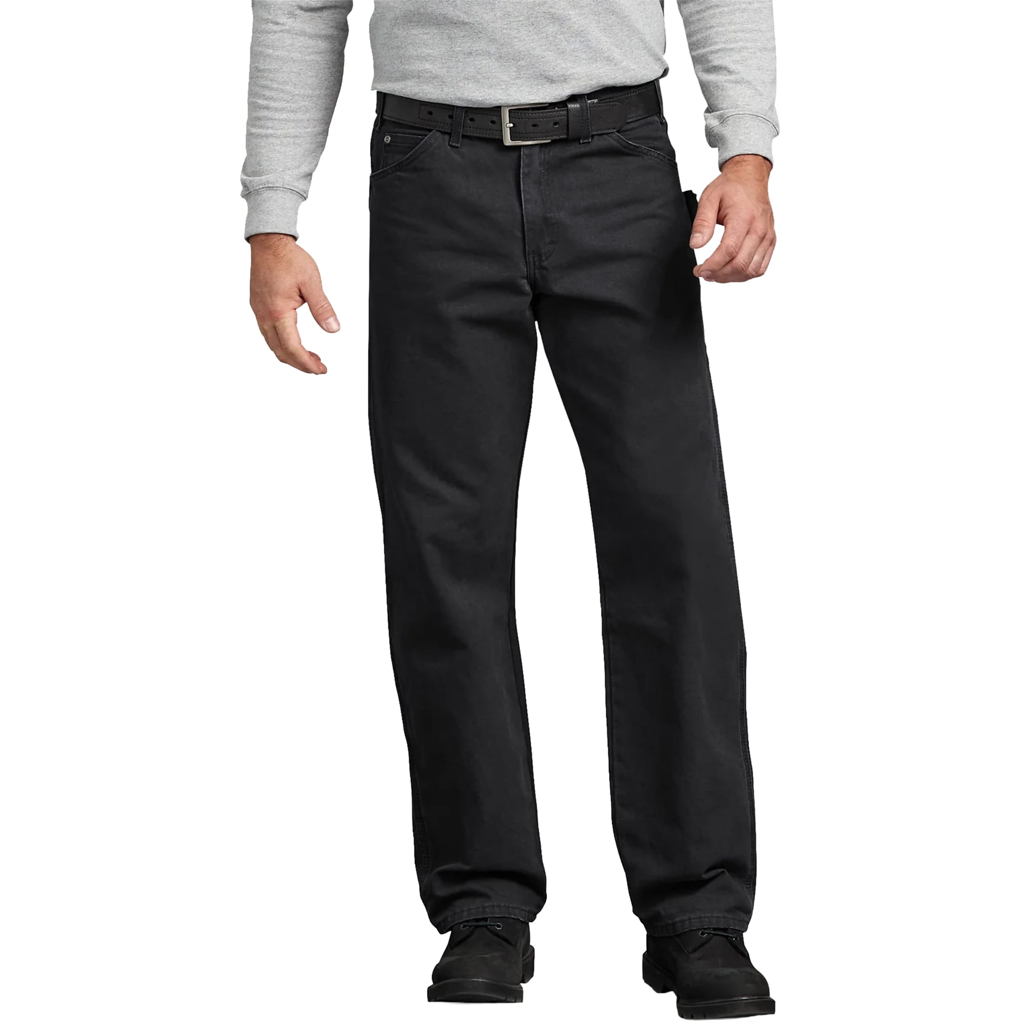 Dickies Relaxed Sanded Duck Carpenter Pants Rinsed Black Pants
