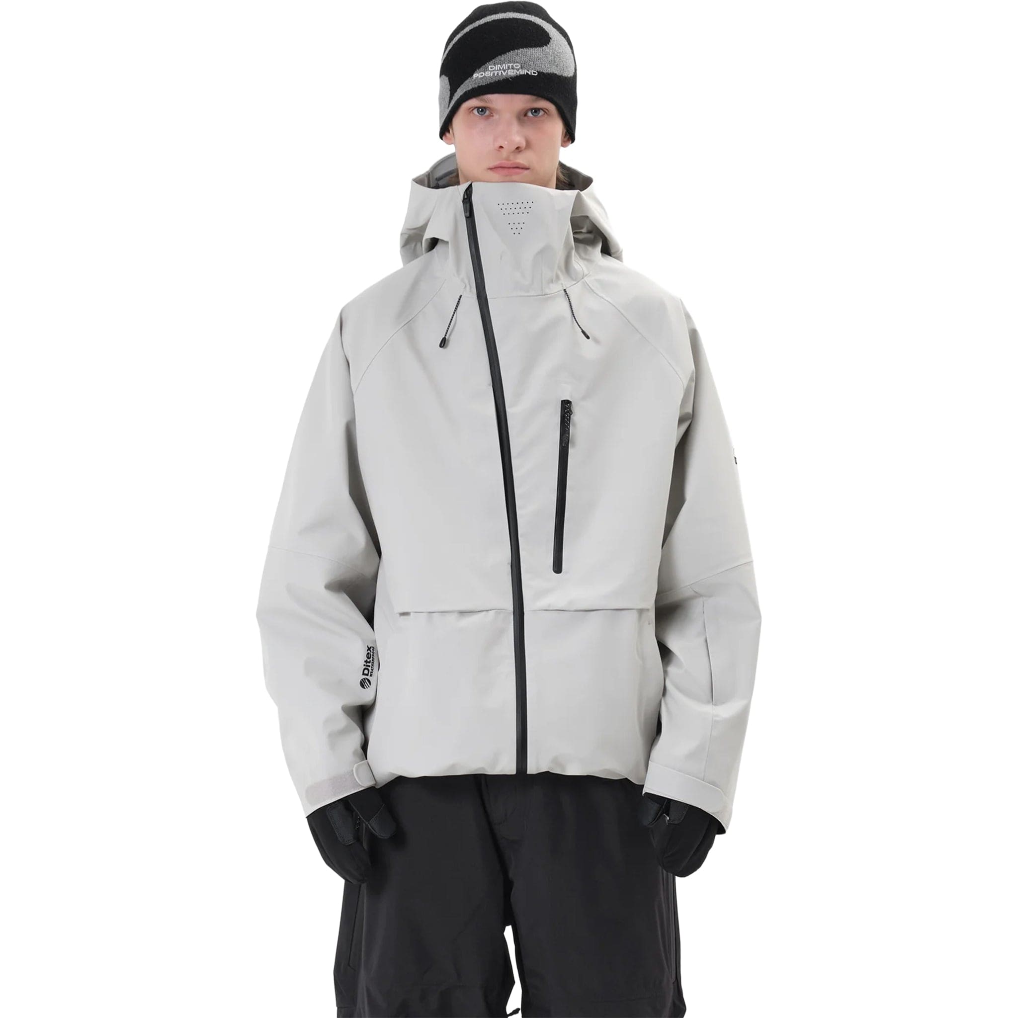 Dimito 25 Apex Jacket Cream White Mens Snowboard Coat
