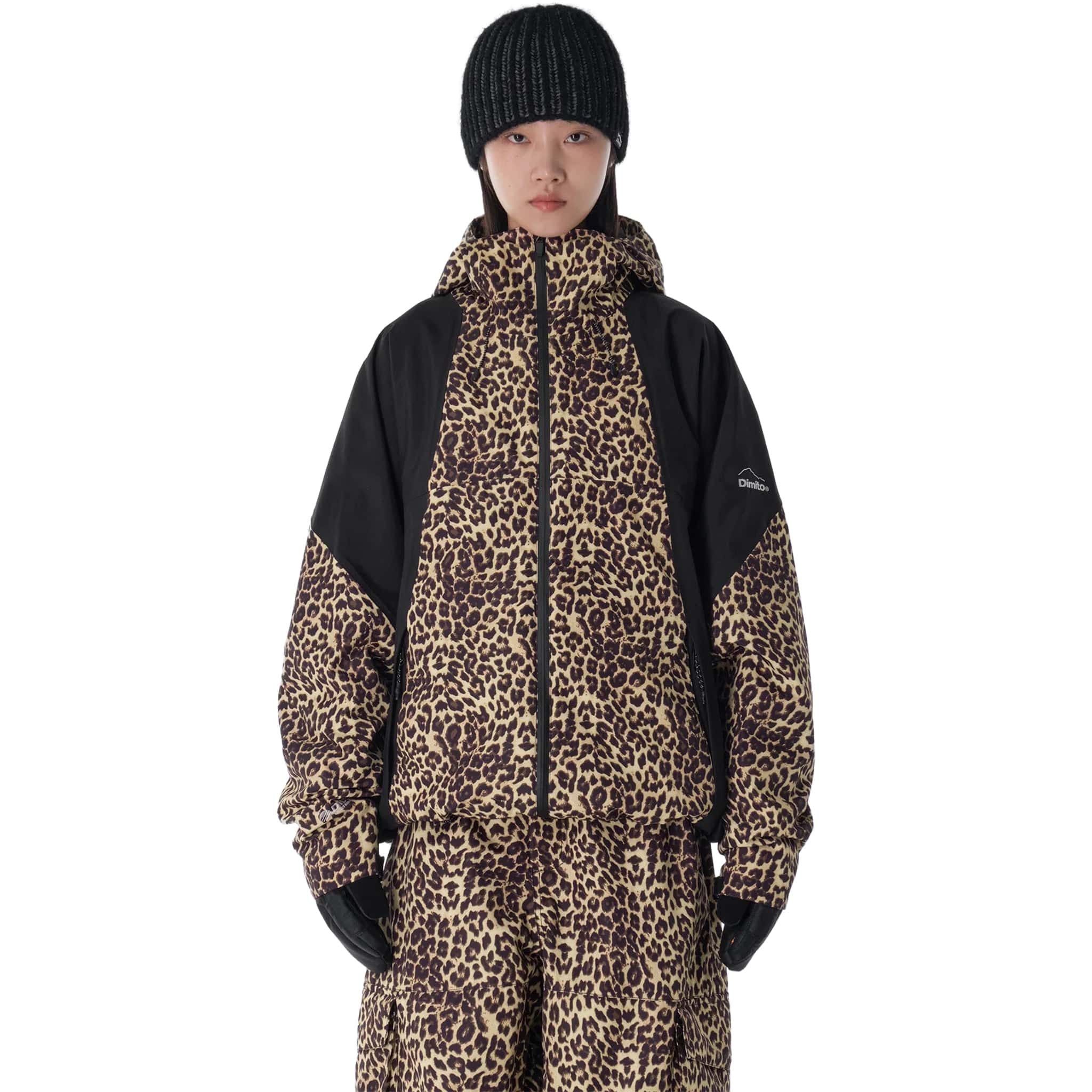 Dimito 25 Quasar Full Zip Jacket Leo Brown Womens Snowboard Jacket