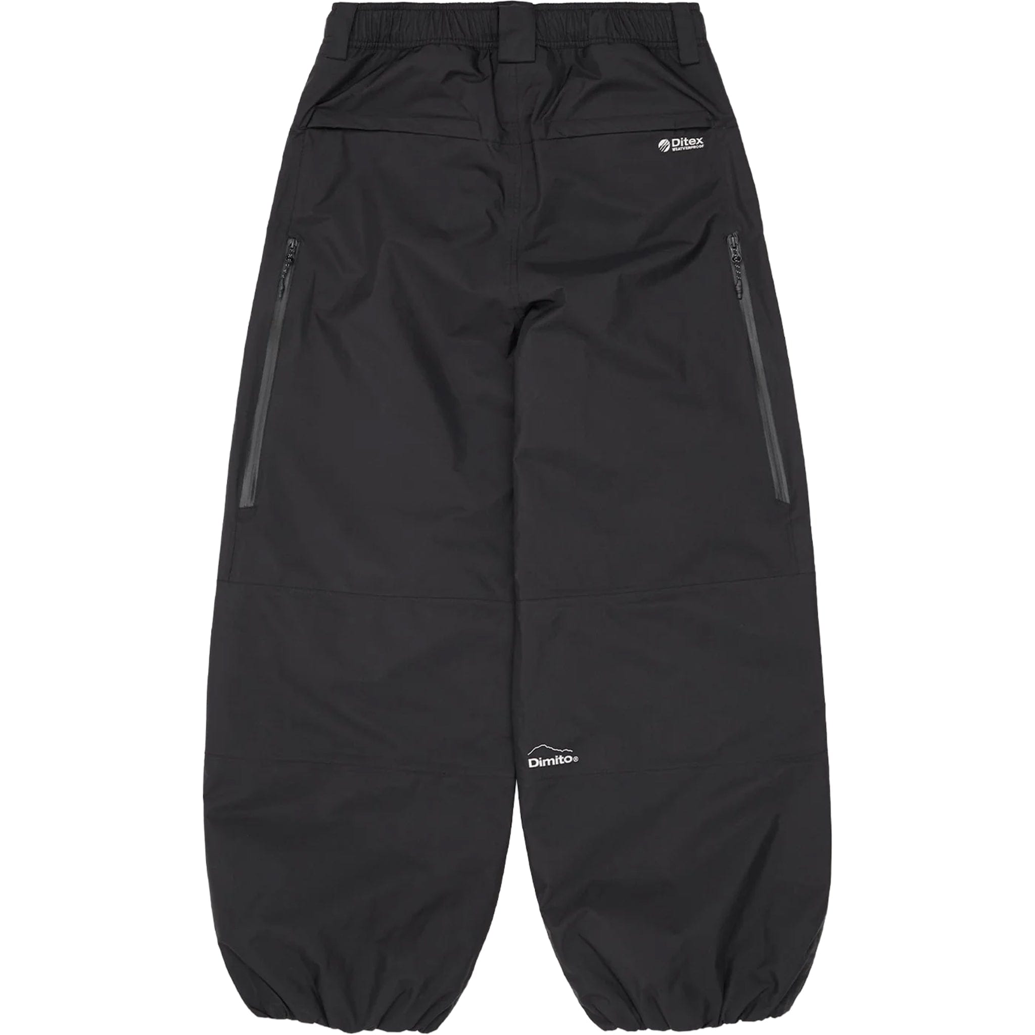 Dimito Air Vent Banded Pants Wide Fit LV.1 Black Mens Snowboard Pants