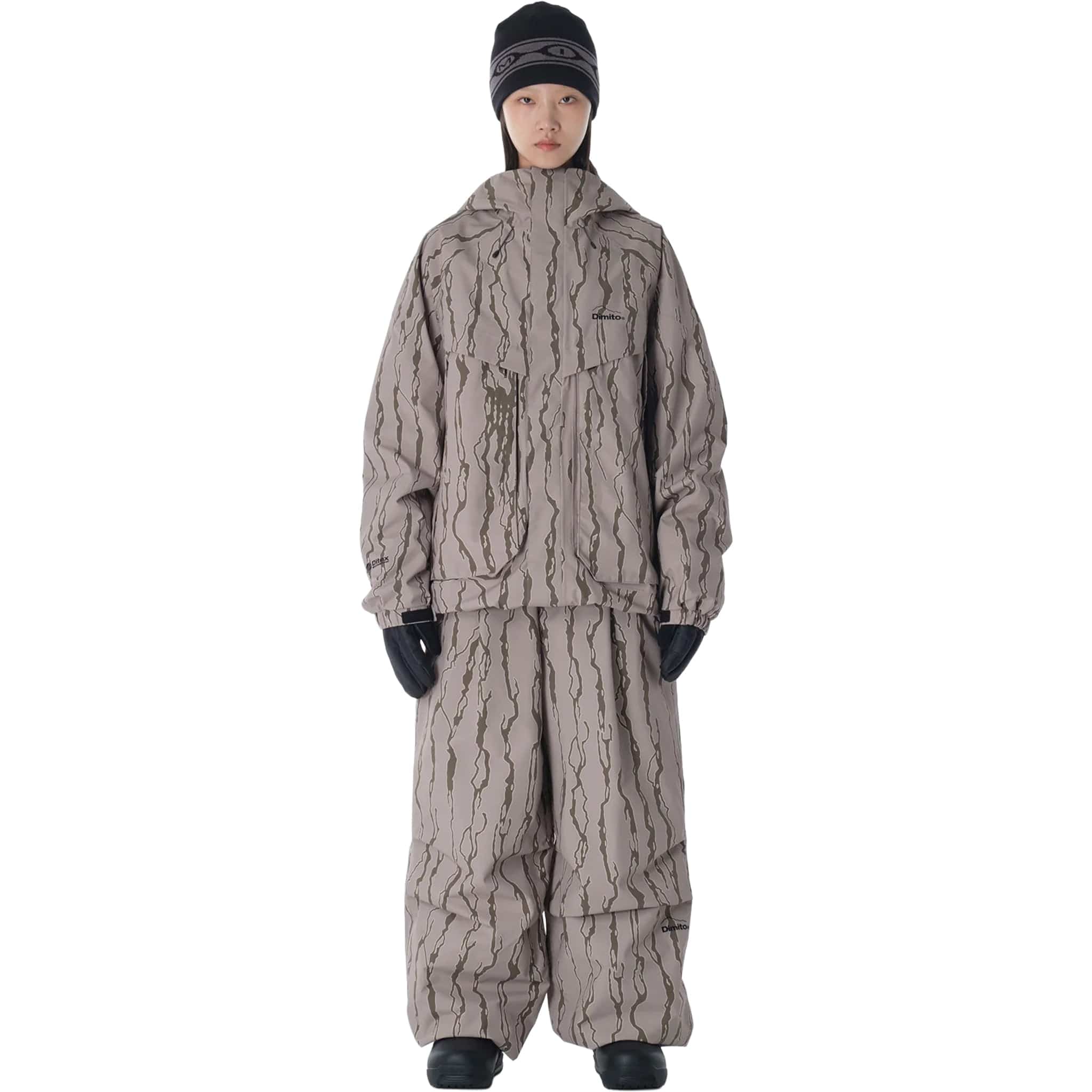 Dimito Basic Wide Pants Wide Fit LV.2 Hae MT Sand Womens Snowboard Pants