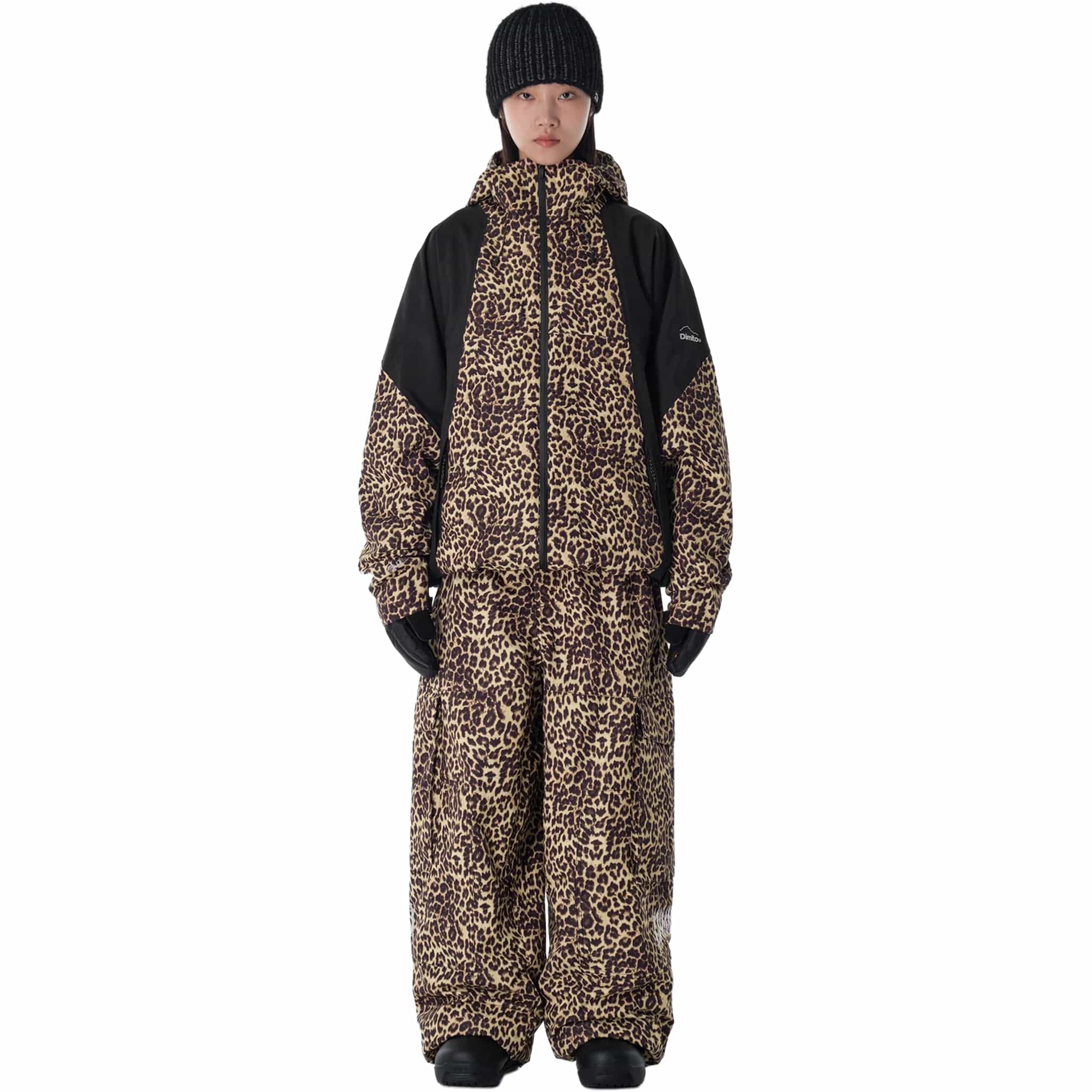 Dimito Volt Cargo Big Pants Wide Fit LV.1 Leo Brown Womens Snowboard Pants