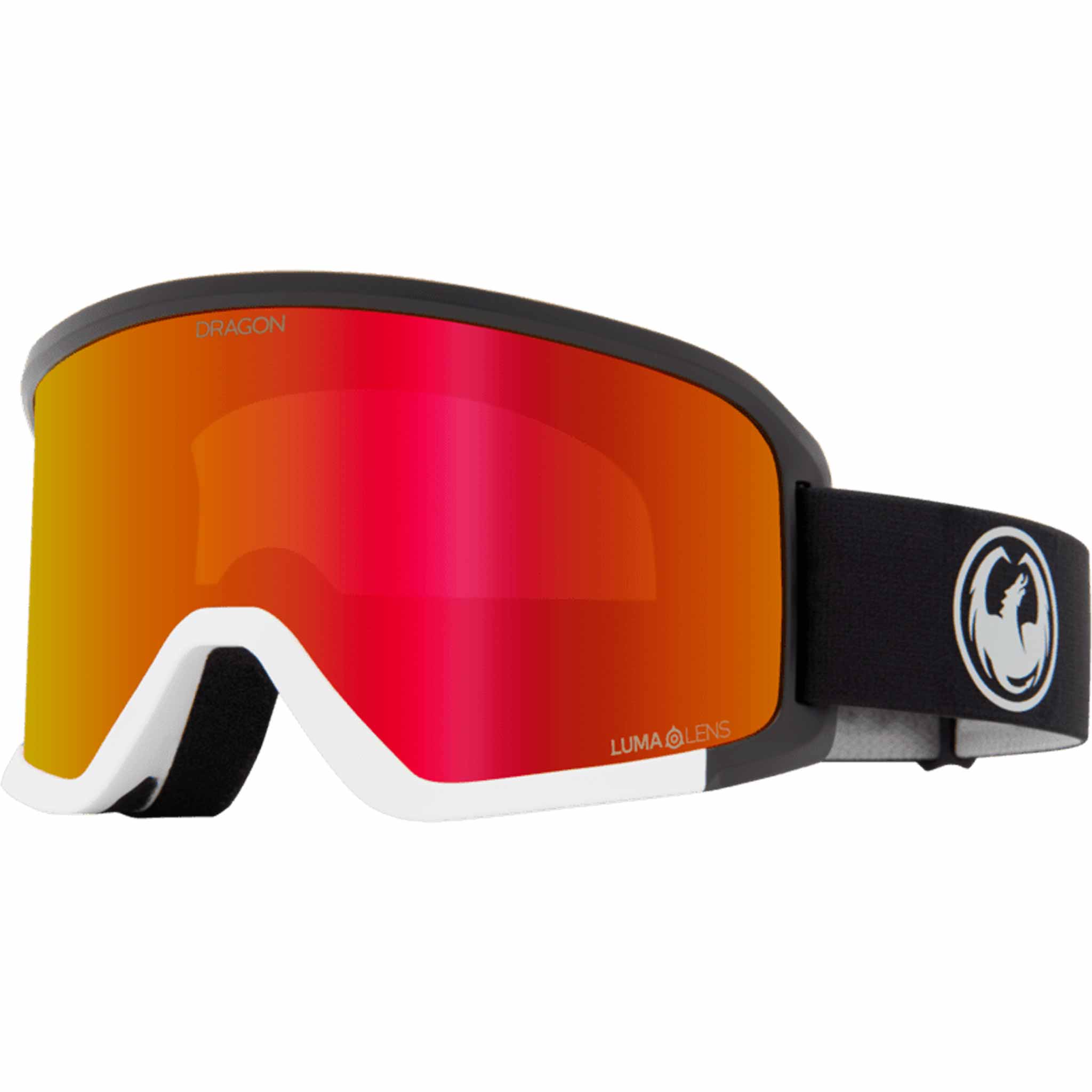 Dragon DX3 Plus OTG Nouveau Black Low Bridge Goggles Lumalens Red Ion + Dark Smoke 2026 Goggles