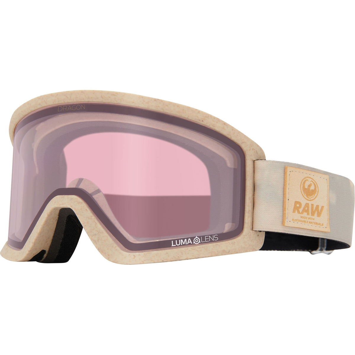 Dragon DX3 Plus OTG Raw Lumalens Rose Gold Ion + Light Rose Lens 2027 Goggles