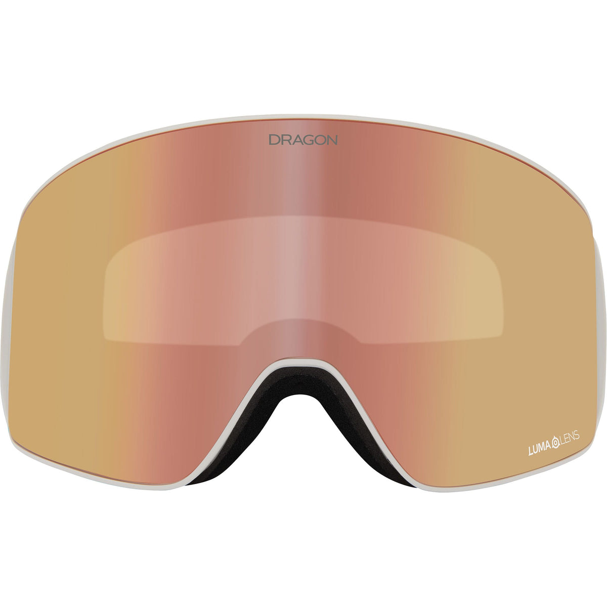 Dragon Slain MAG Cylindrical Off White Lumalens Rose Gold Ion + Light Rose Lens 2027 Goggles