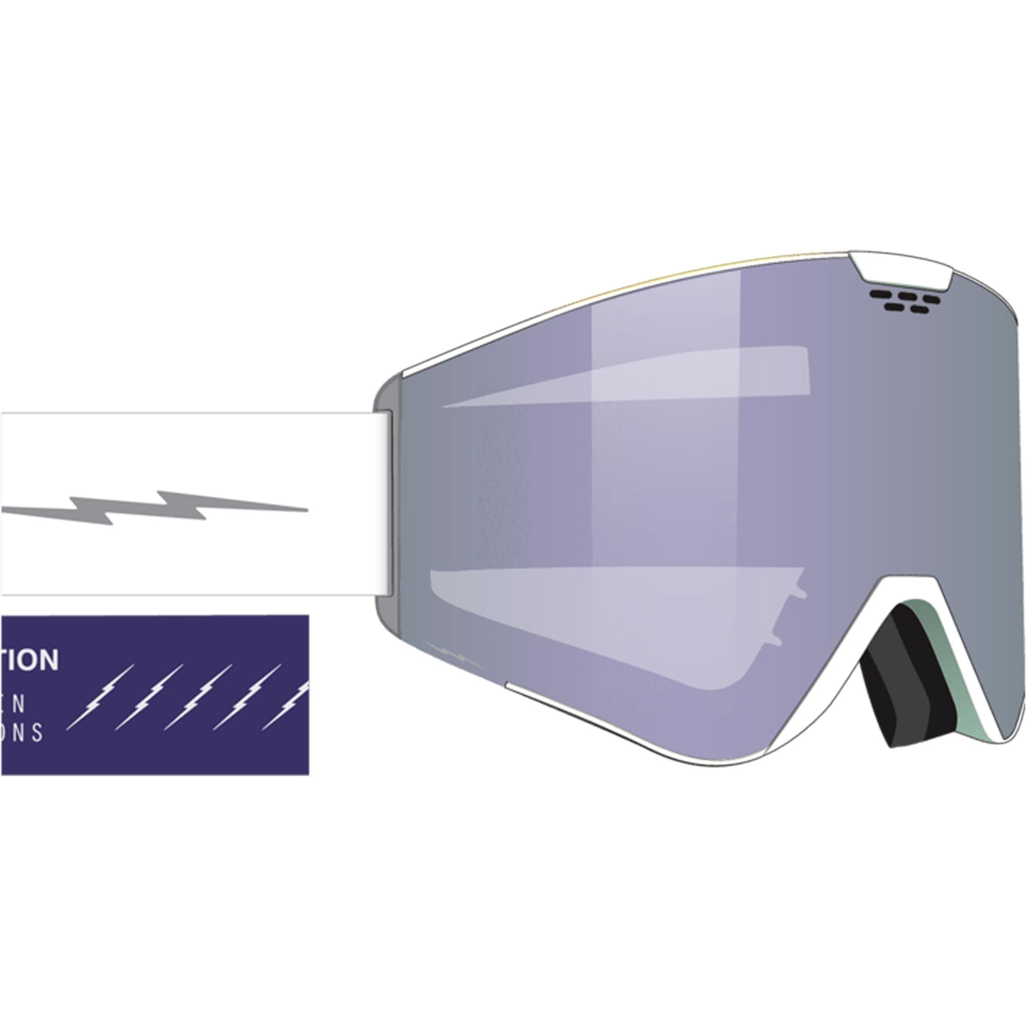 Electric Kabru Matte White Coyote Purple 2025 Goggles