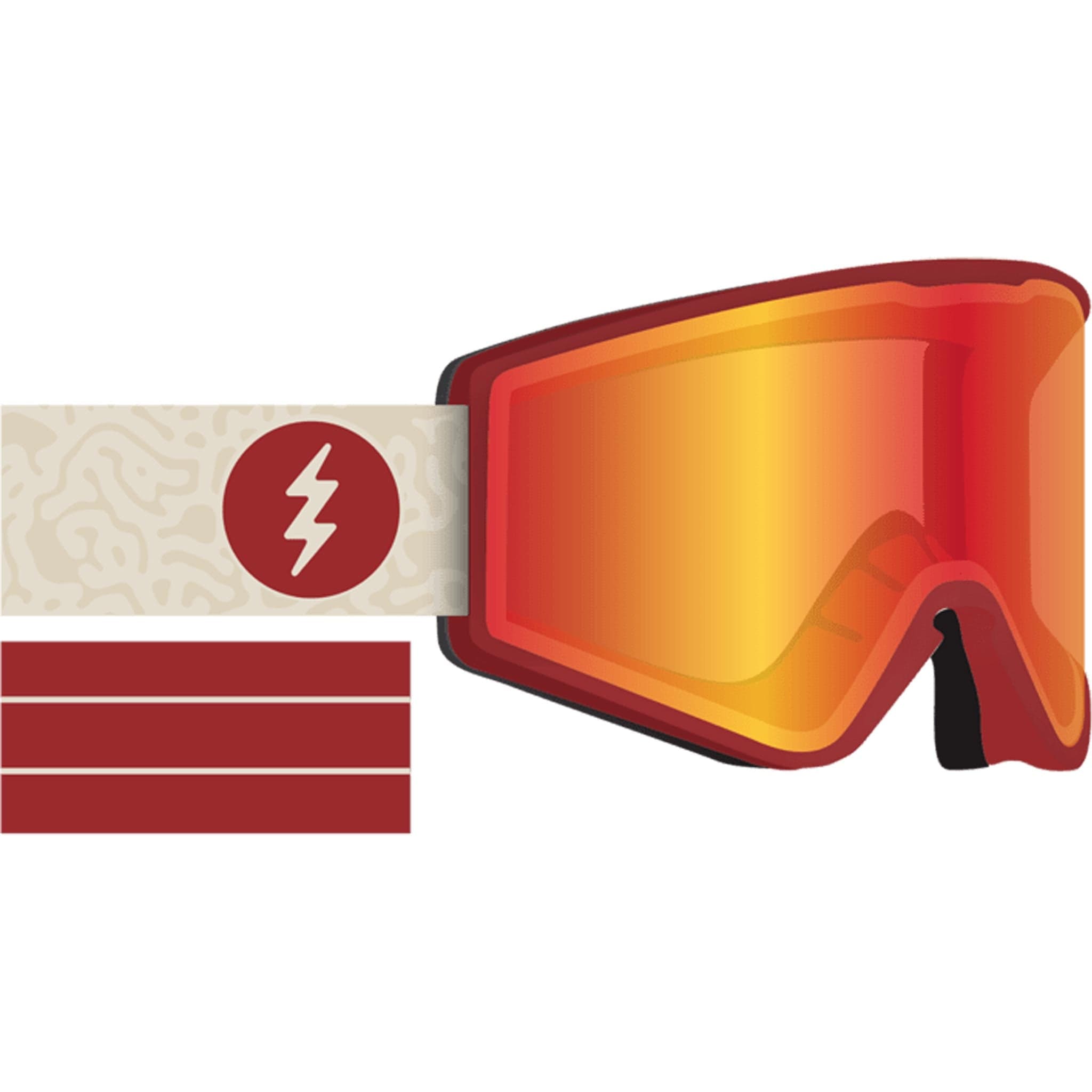 Electric Kleveland.S Flood Red Chrome 2025 Goggles