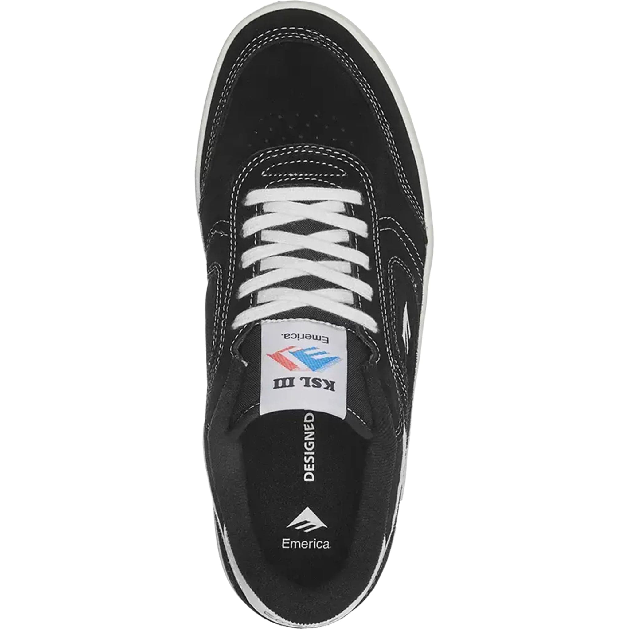 Emerica KSL III Shoe Black White White Shoes