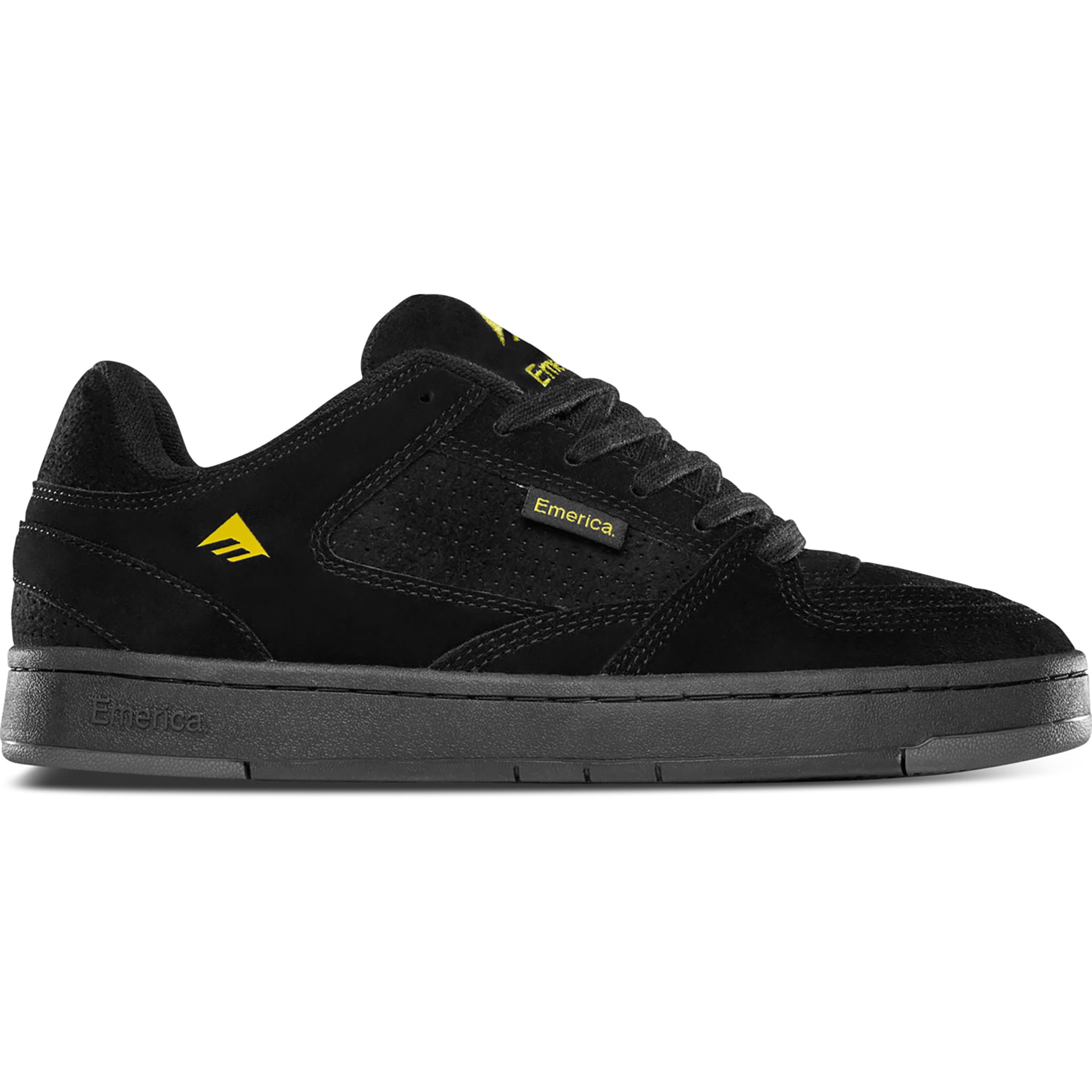 Emerica Mute Shoe Black Yellow Black Shoe