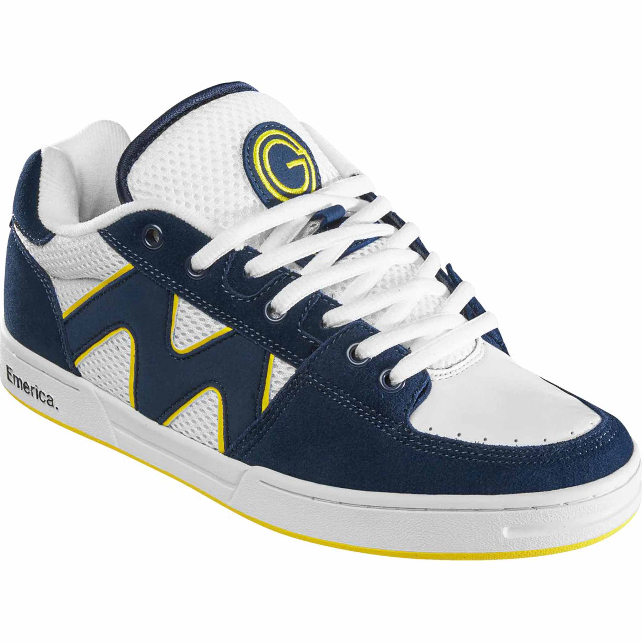 Emerica OG-1 Shoe Navy White Yellow Shoes