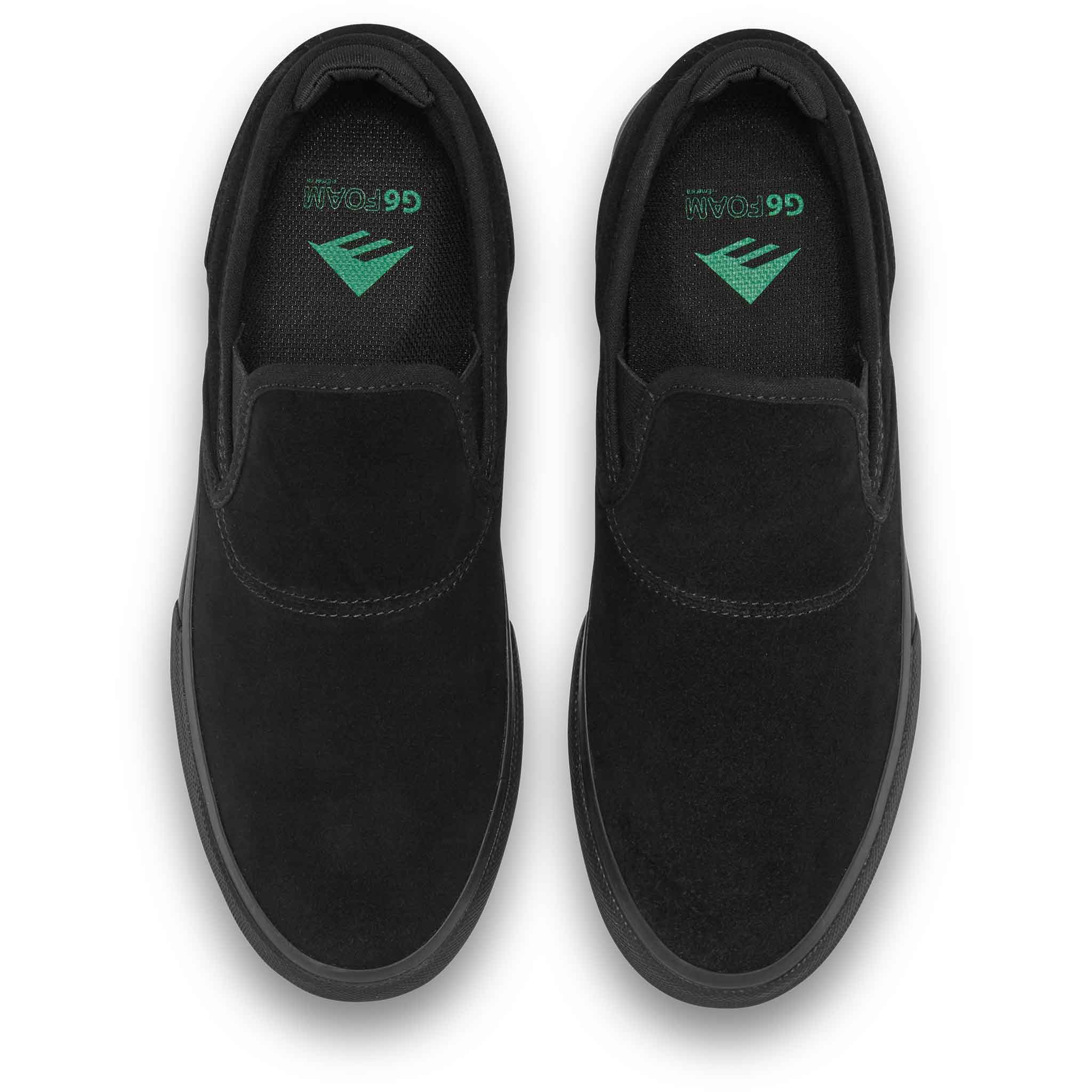 Emerica Wino G6 Slip-On Shoe Black Black Black Shoes