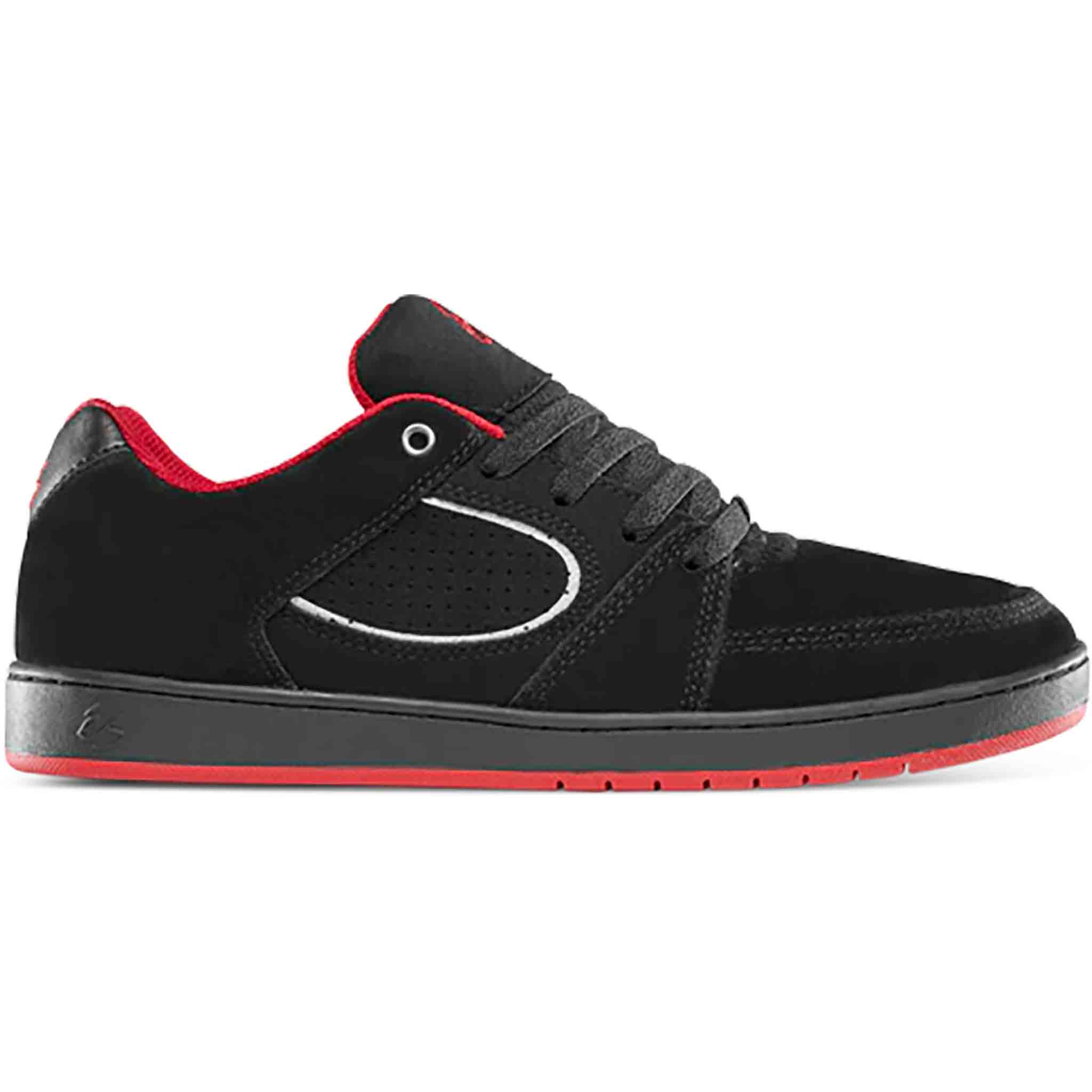 Es Accel Slim Desarmo Black Silver Red Shoes