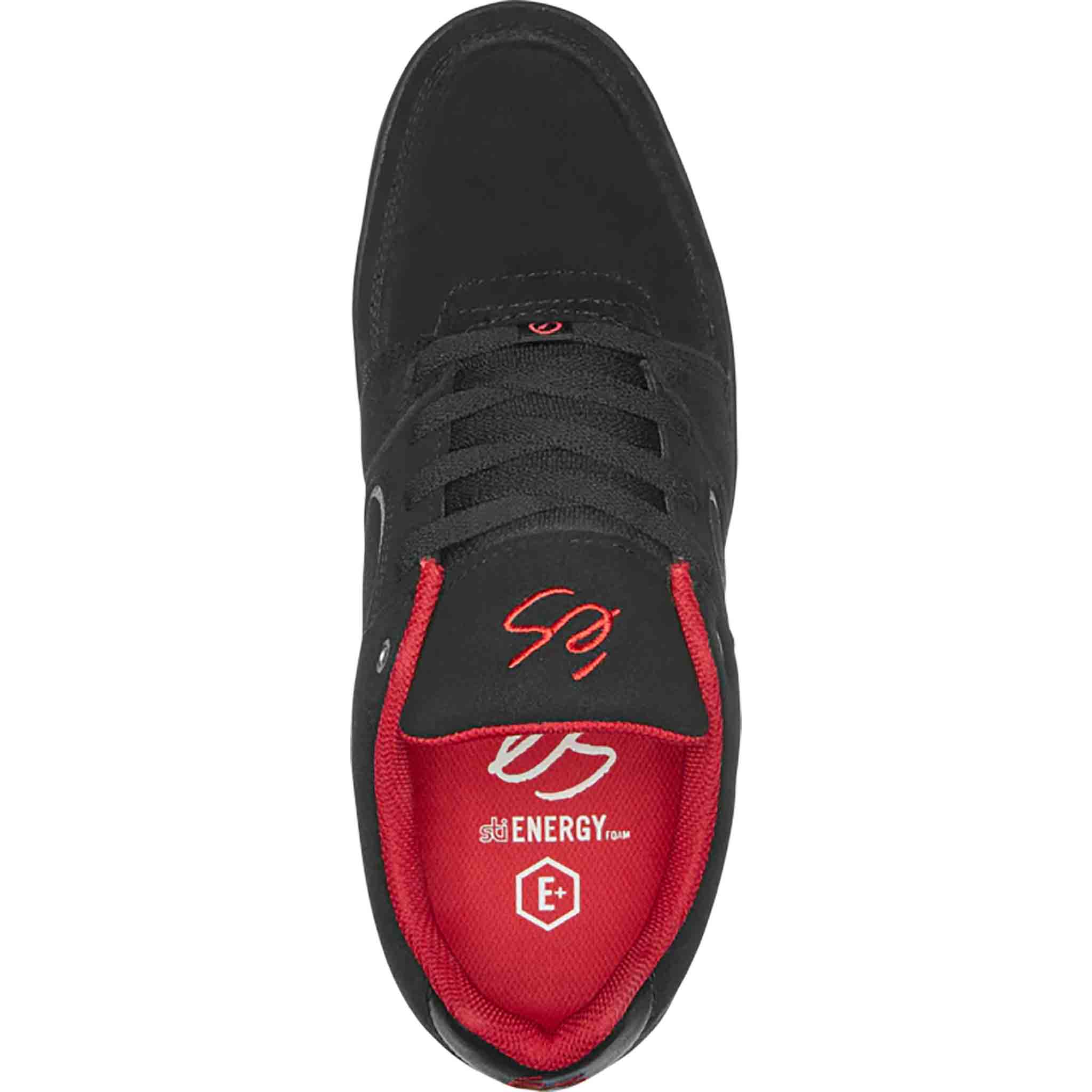 Es Accel Slim Desarmo Black Silver Red Shoes