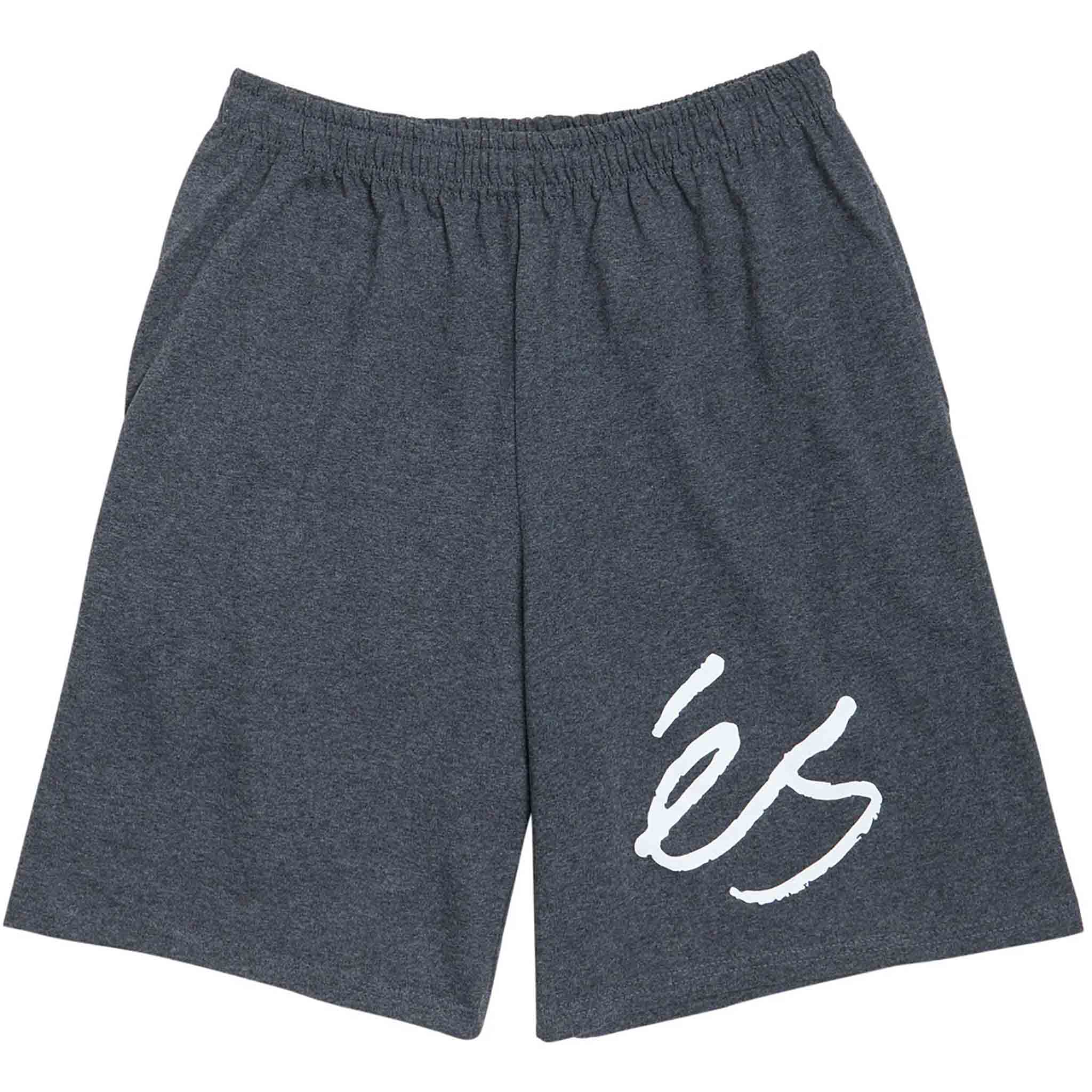 ES Big Script Sweat Shorts Heather Black Shorts