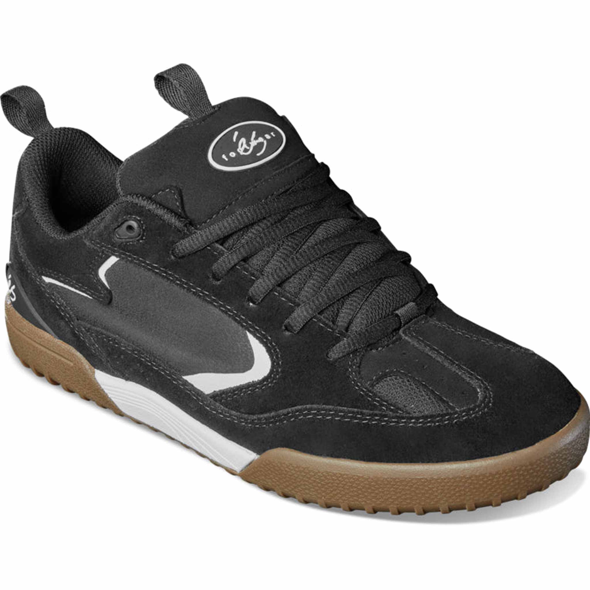 ES Quattro Shoes Black White Gum Shoes