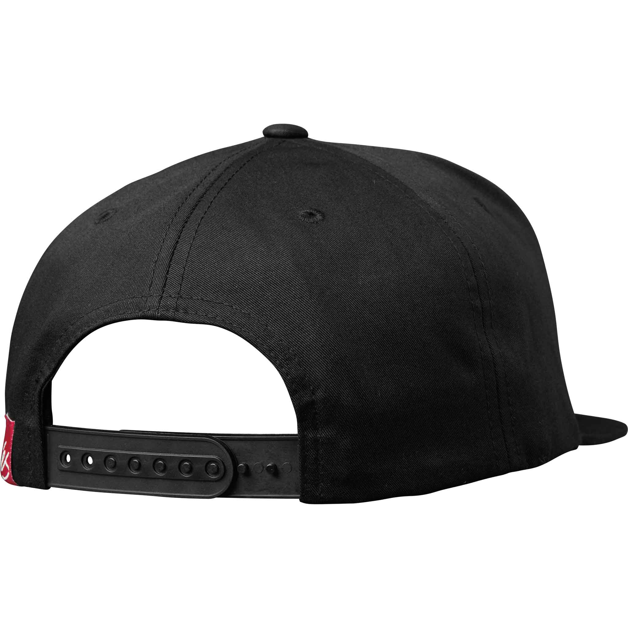 eS Script Snapback Hat Black Hats