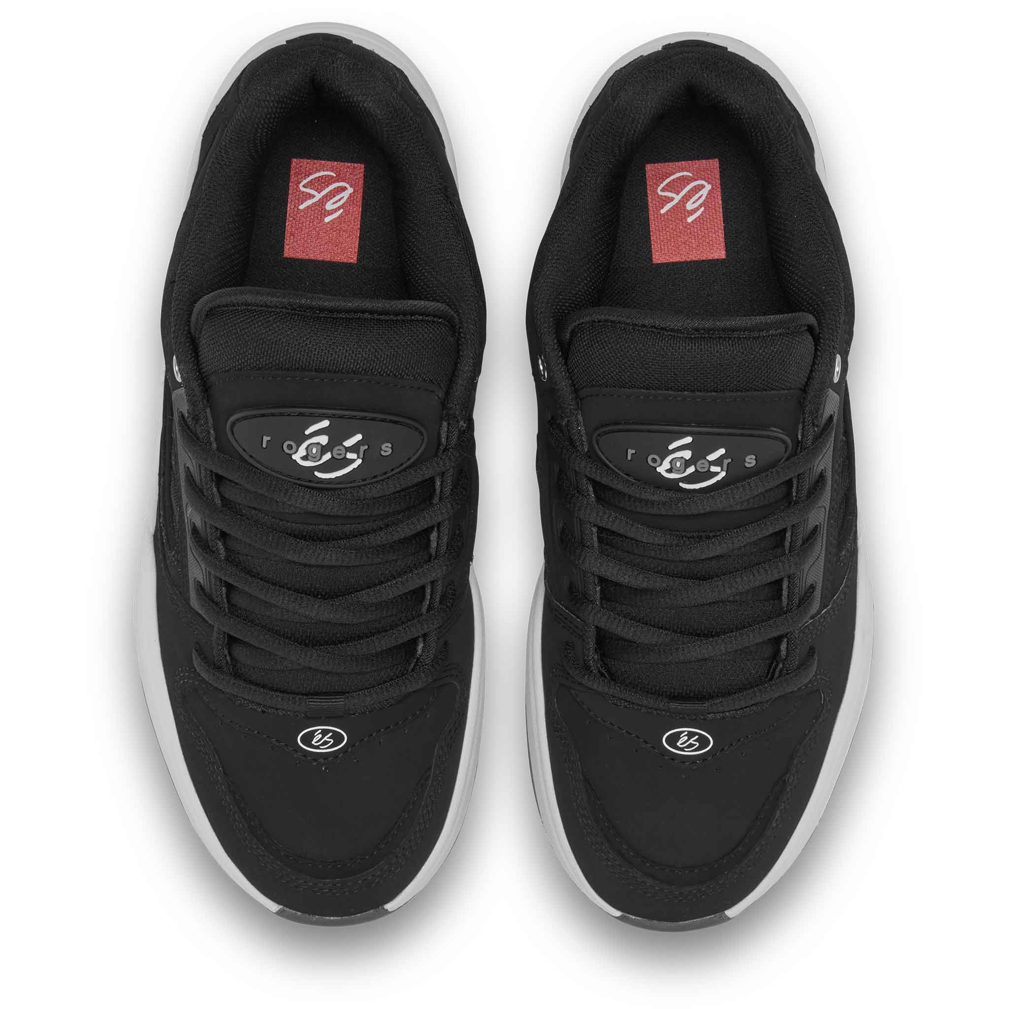 eS TJ Rogers Shoe Black White Grey Shoes