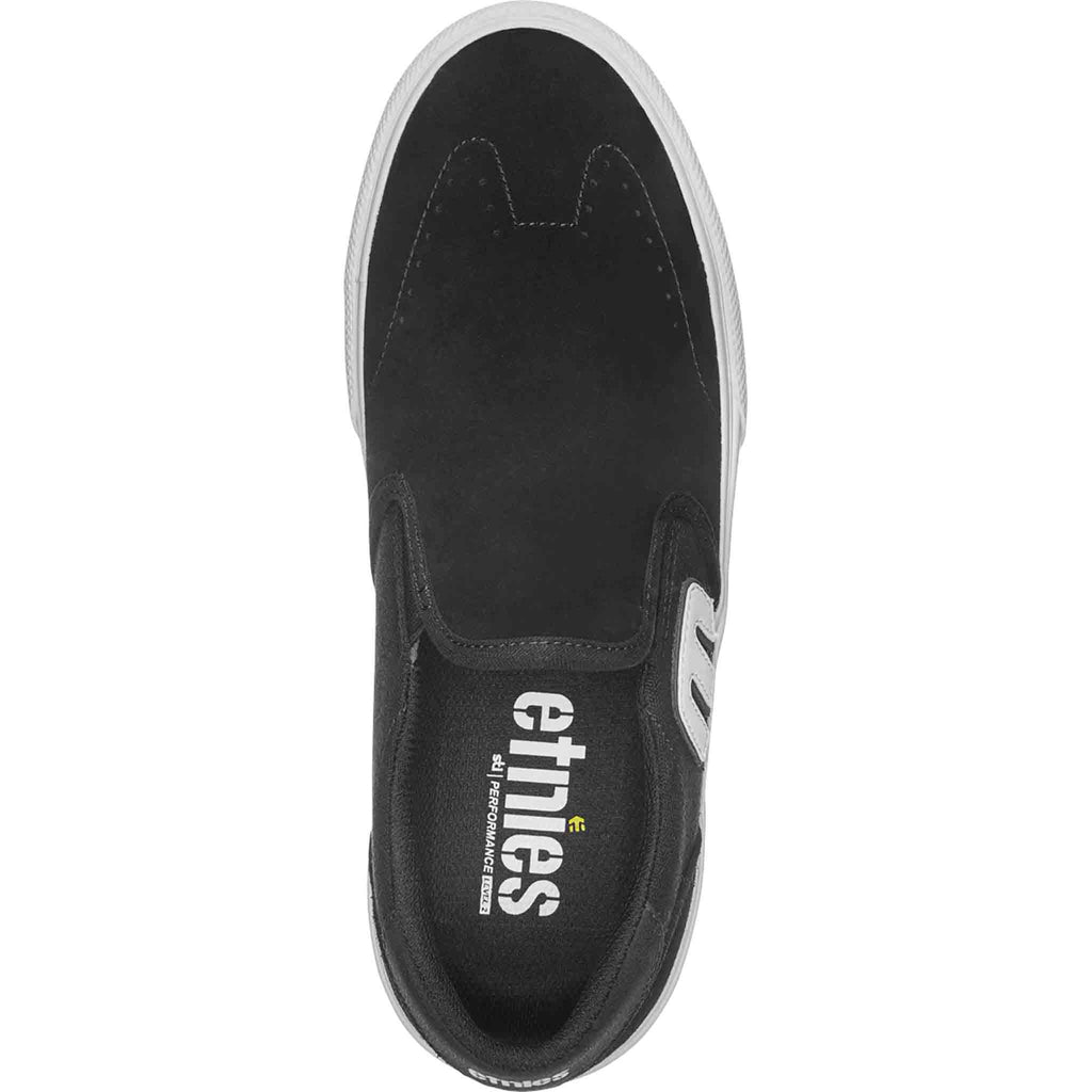 Etnies Lo-Cut Slip On Black White Shoes