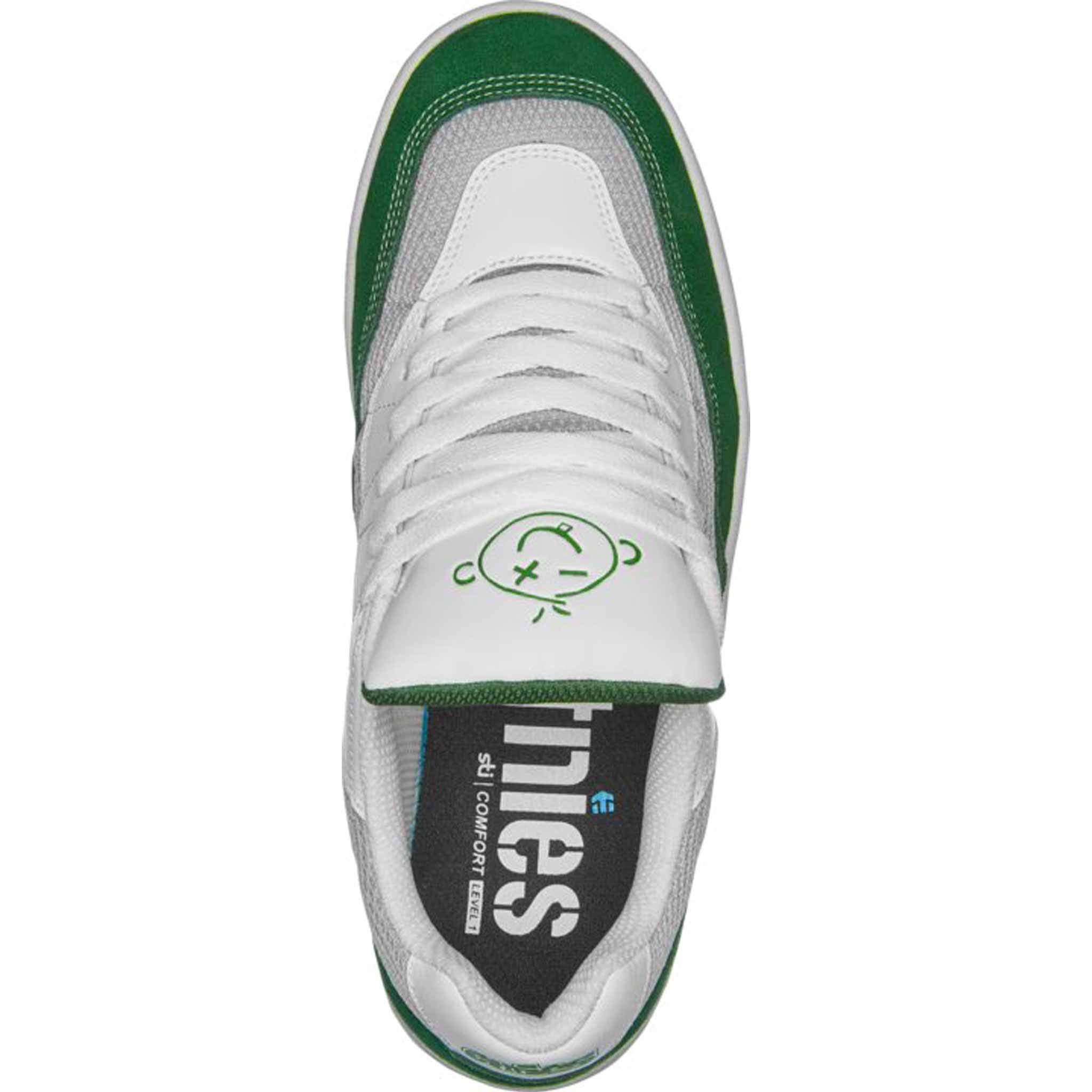 Etnies Snake Shoe Green White Grey Shoes