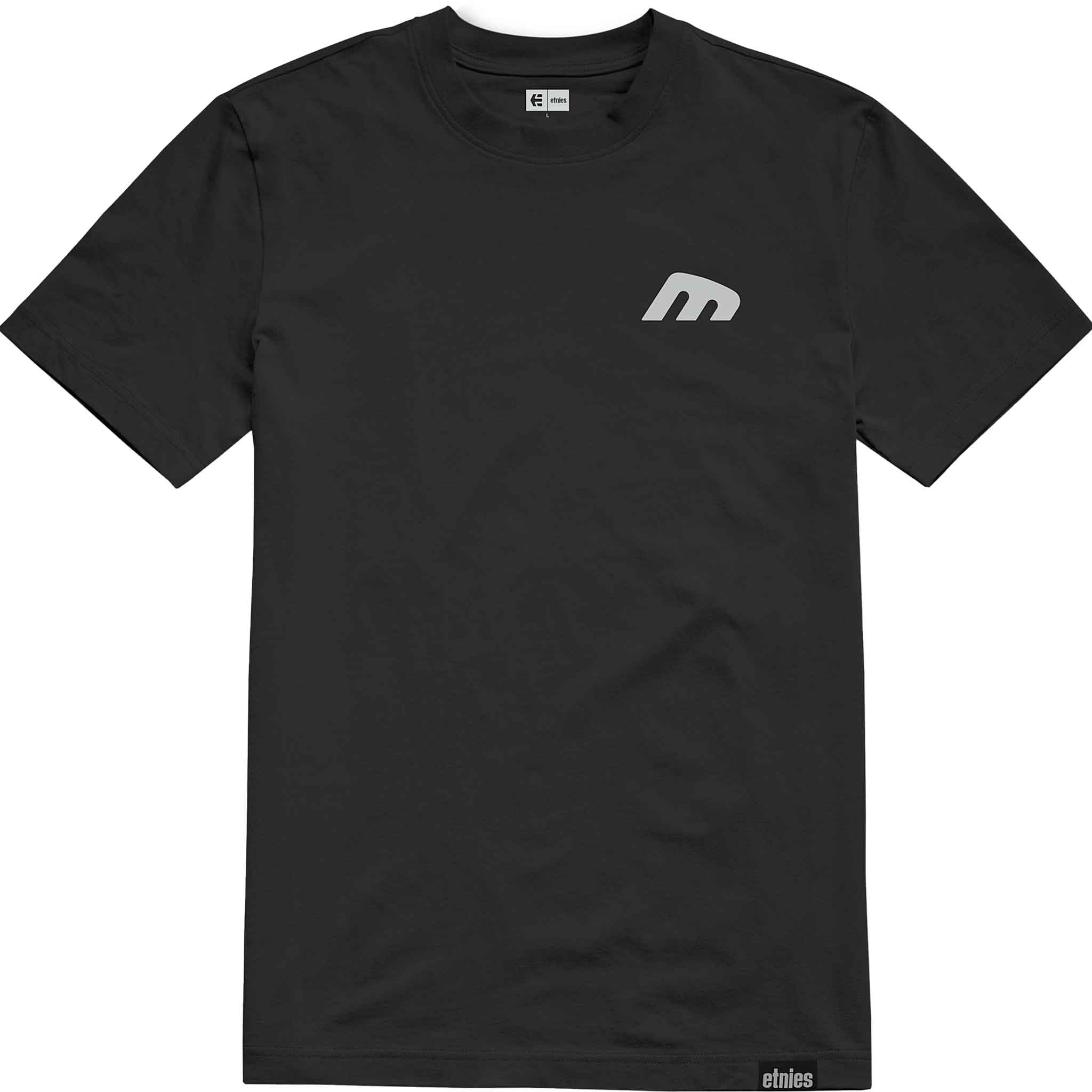 Etnies Team Embroidery Tee Black White T Shirt