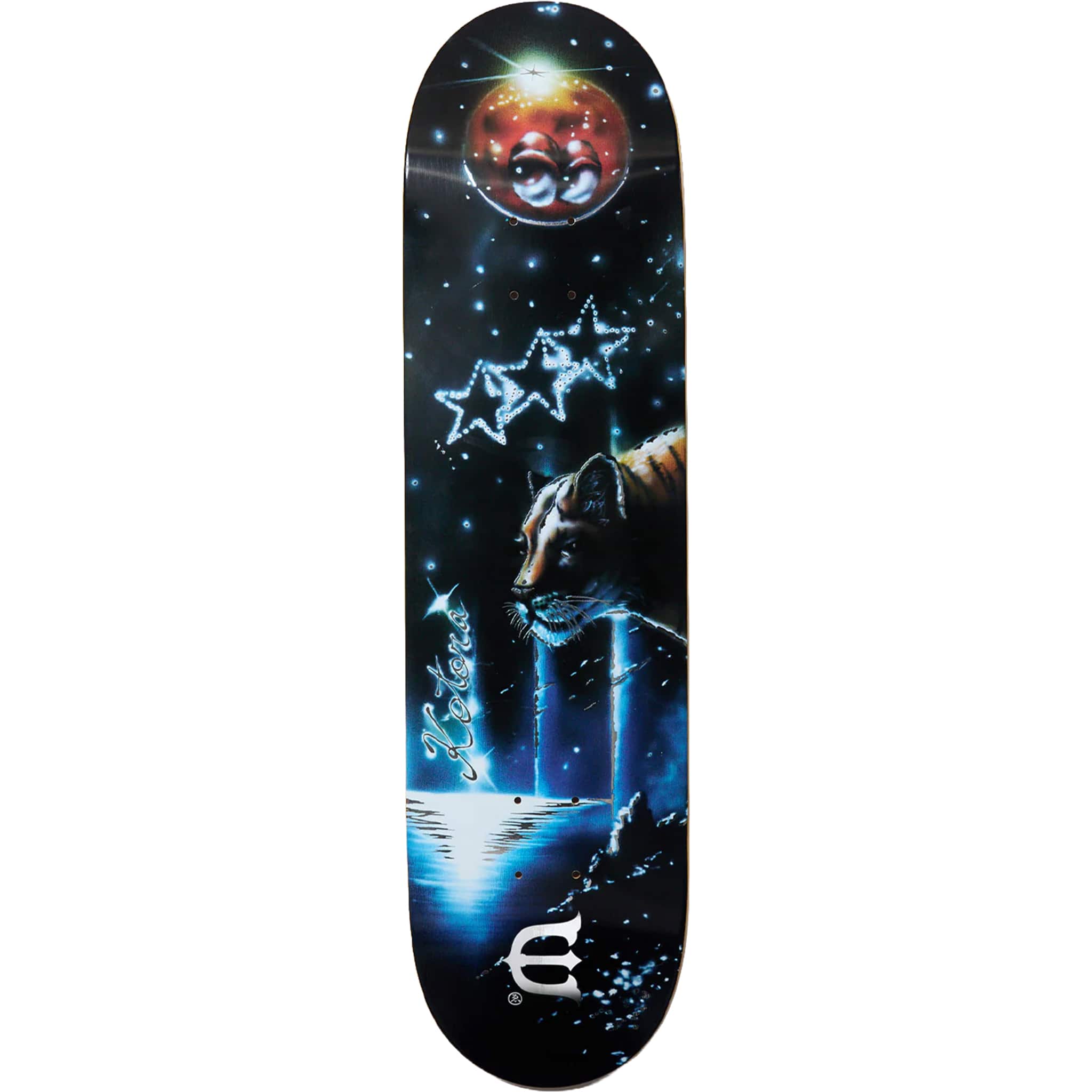 Evisen Kotora Mitani Tiger In The Shining Night Skateboard Deck 8.38" Skateboard