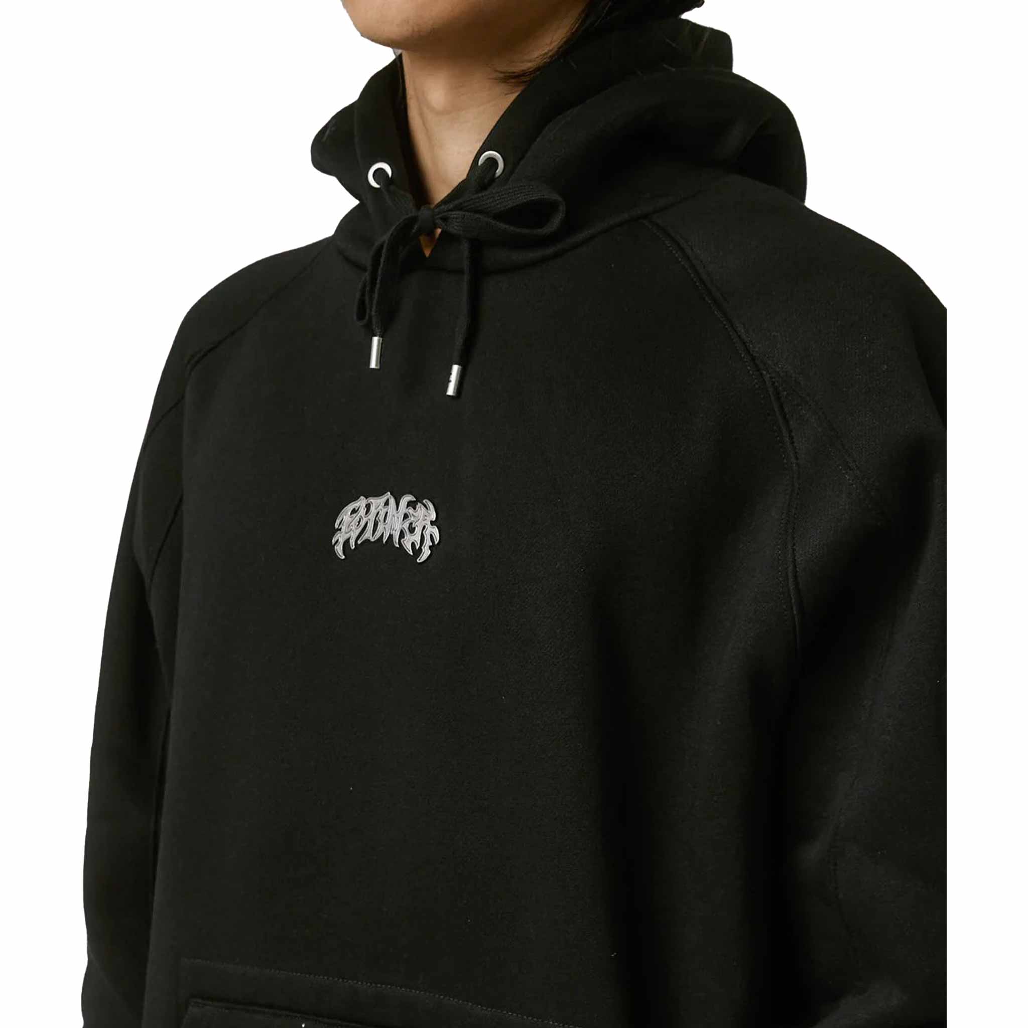 Former Puncture Metal Hood Washed Black Sweatshirts