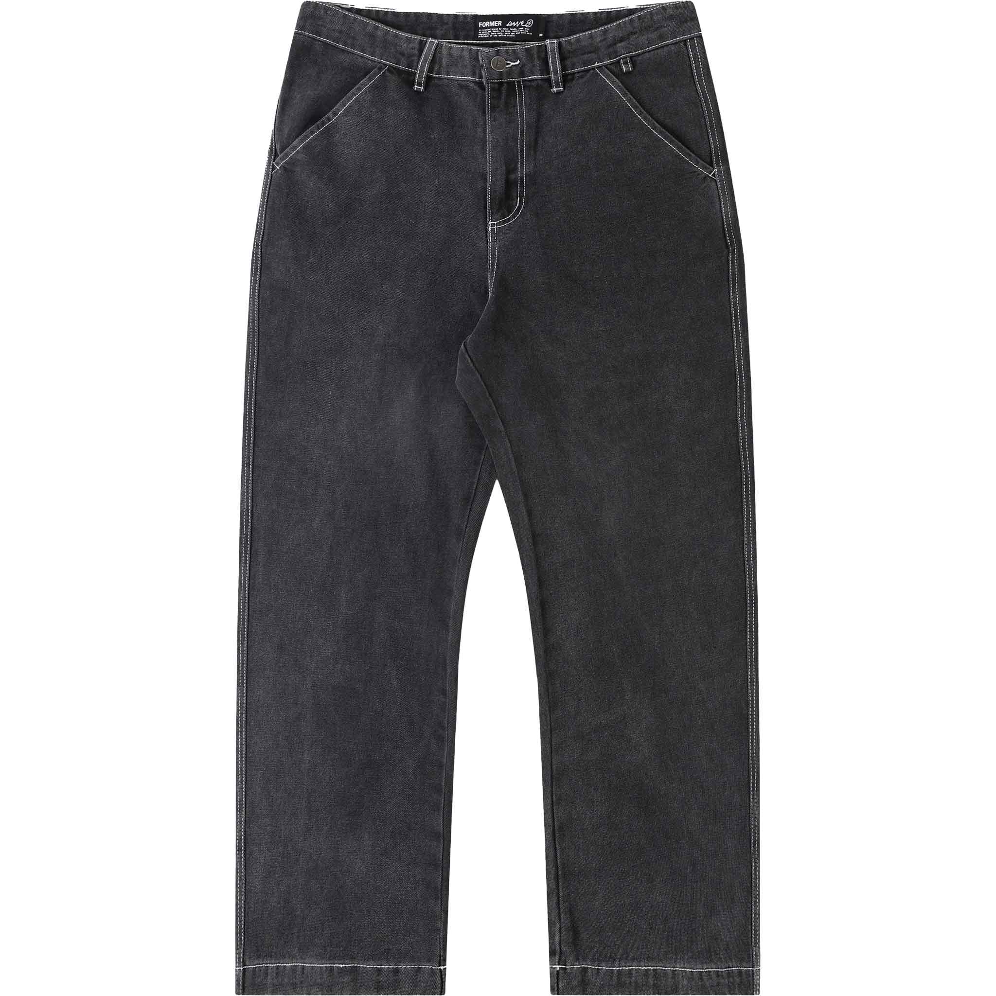 Former Reynolds Flatline Denim Pant Washed Black Pants